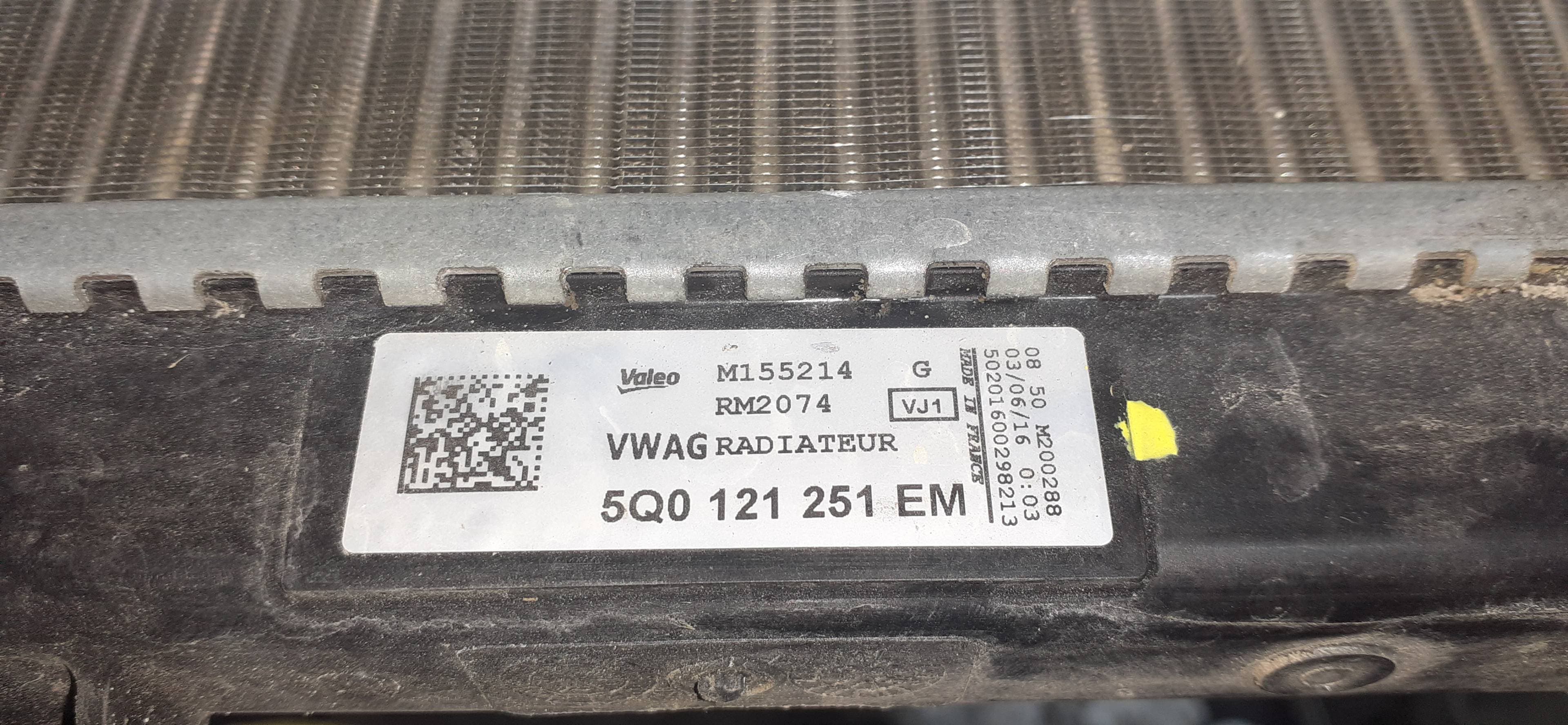 Radiador agua SEAT LEON (5F1) 2
