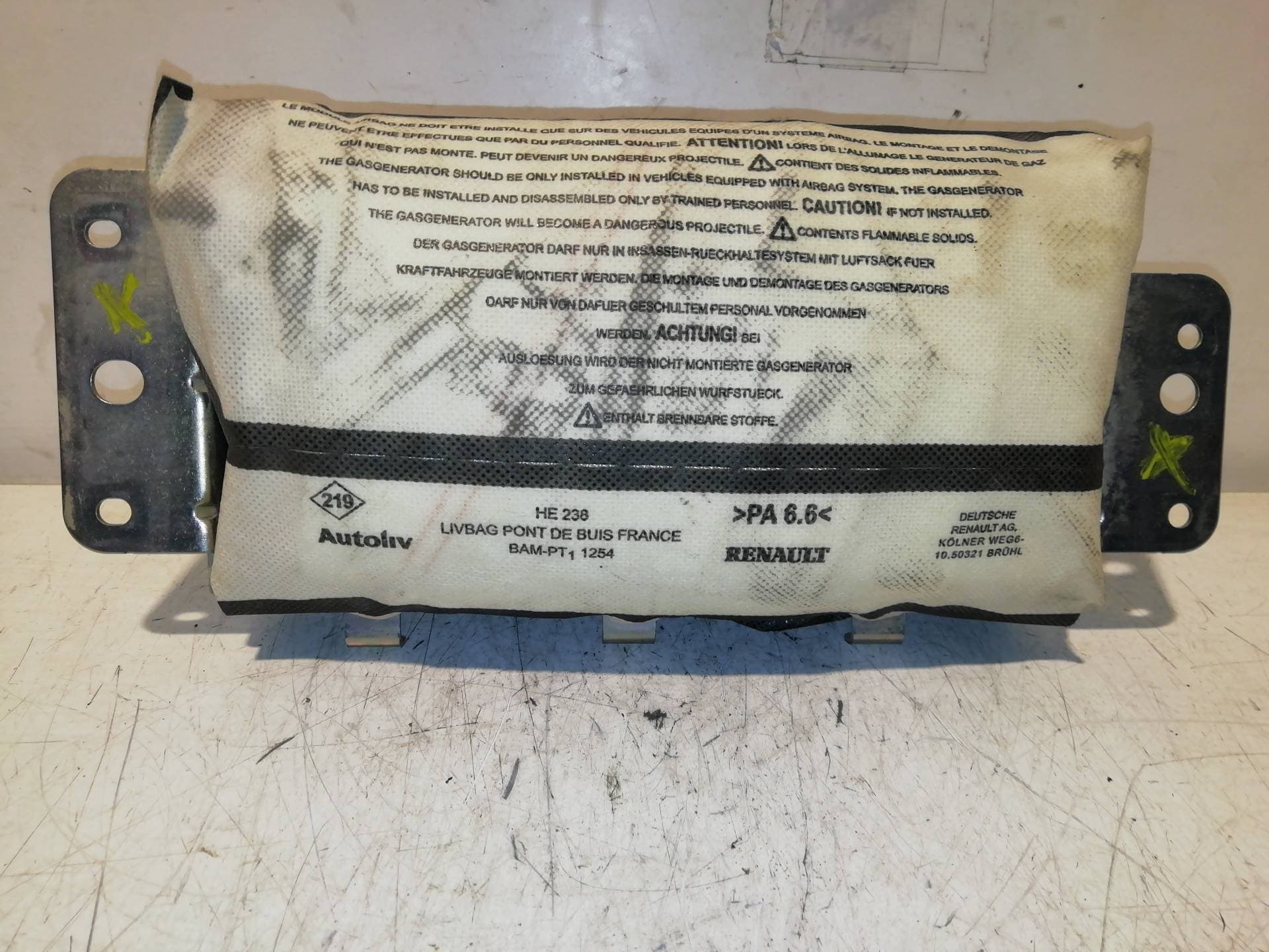 Airbag delantero derecho RENAULT KANGOO