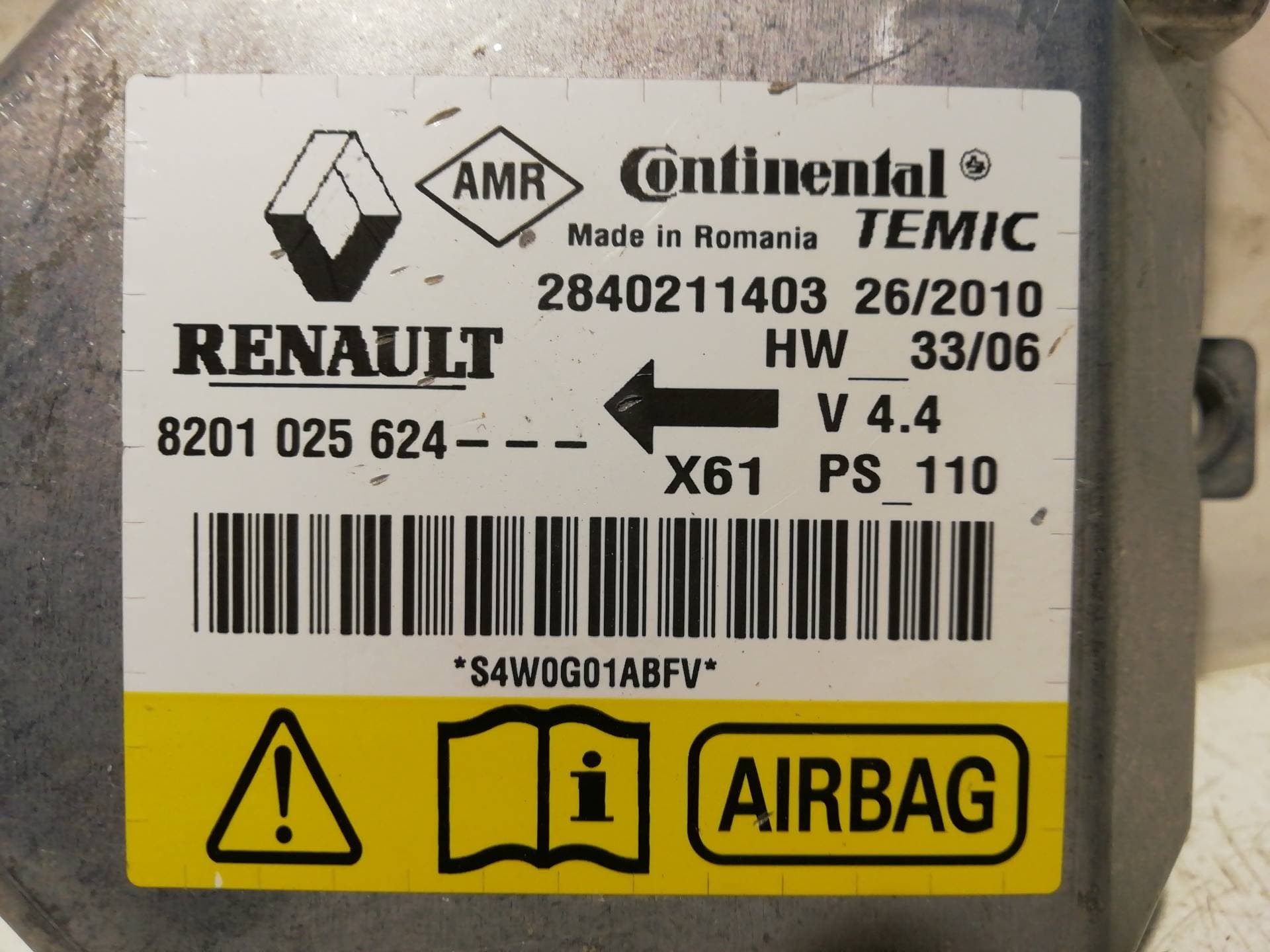Centralita airbag RENAULT KANGOO 4