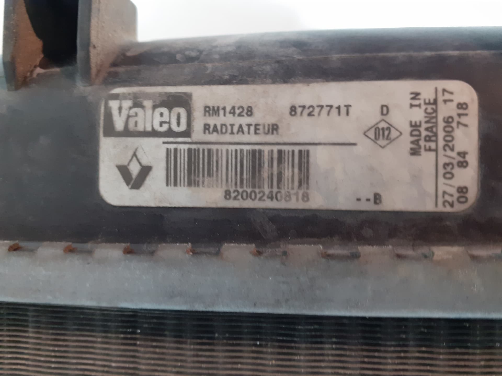 Radiador agua RENAULT KANGOO 2