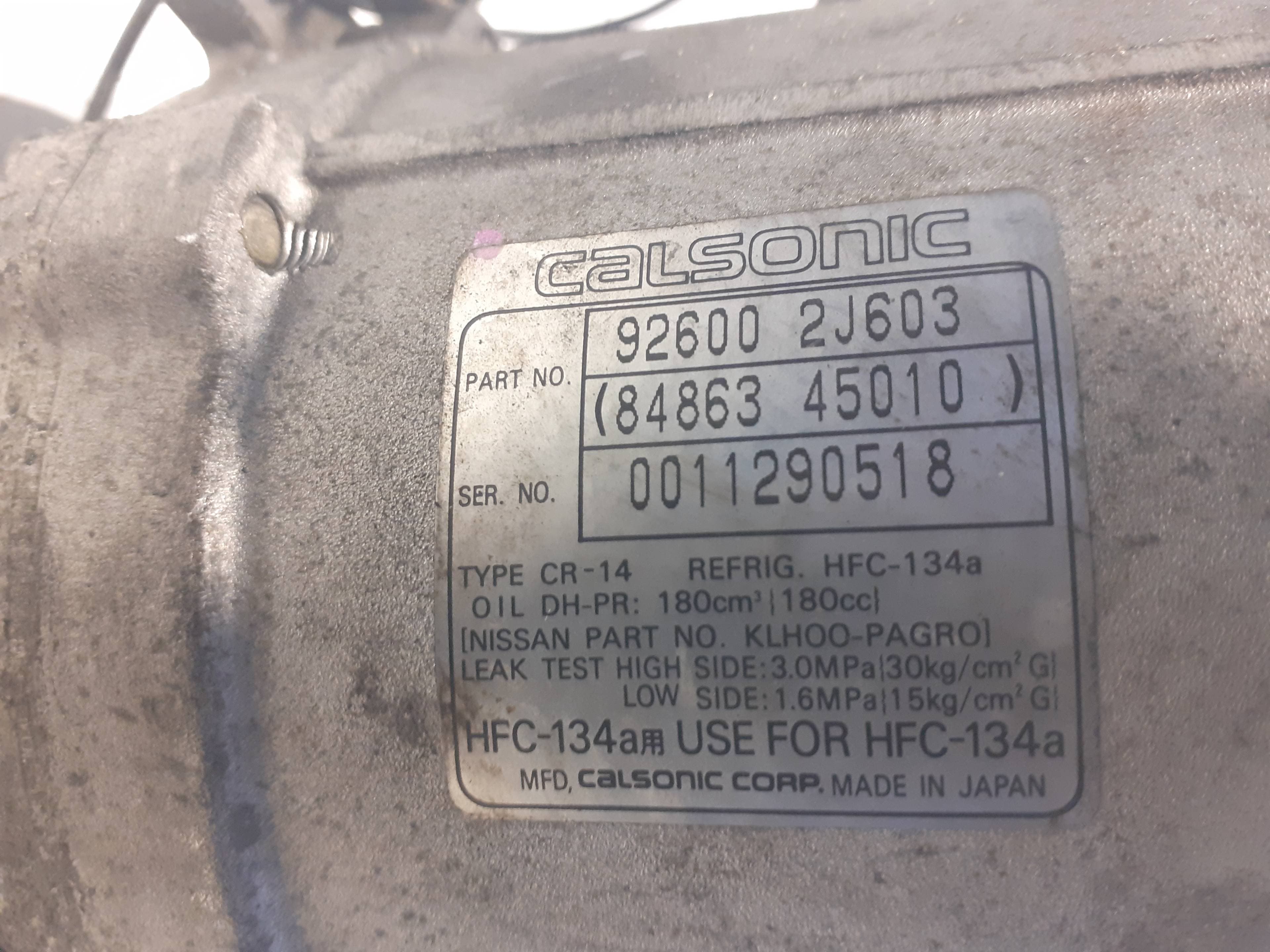 Recambio NISSAN PRIMERA BERLINA (P11) ref. 926002J603 2