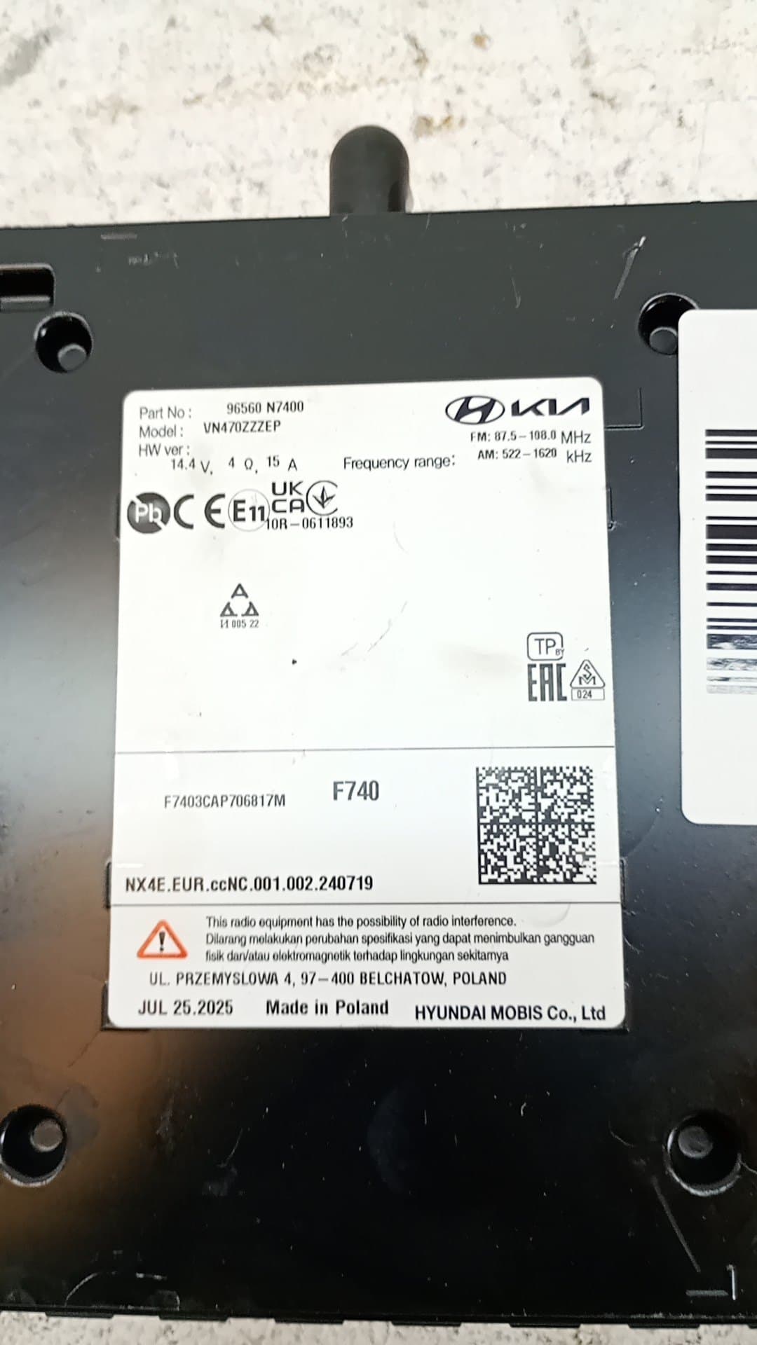 Sistema audio / radio cd HYUNDAI TUCSON 3