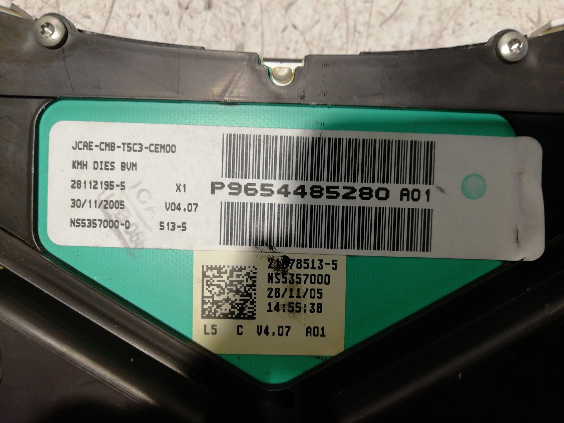 Cuadro instrumentos PEUGEOT 307 BREAK/SW (S2) 3