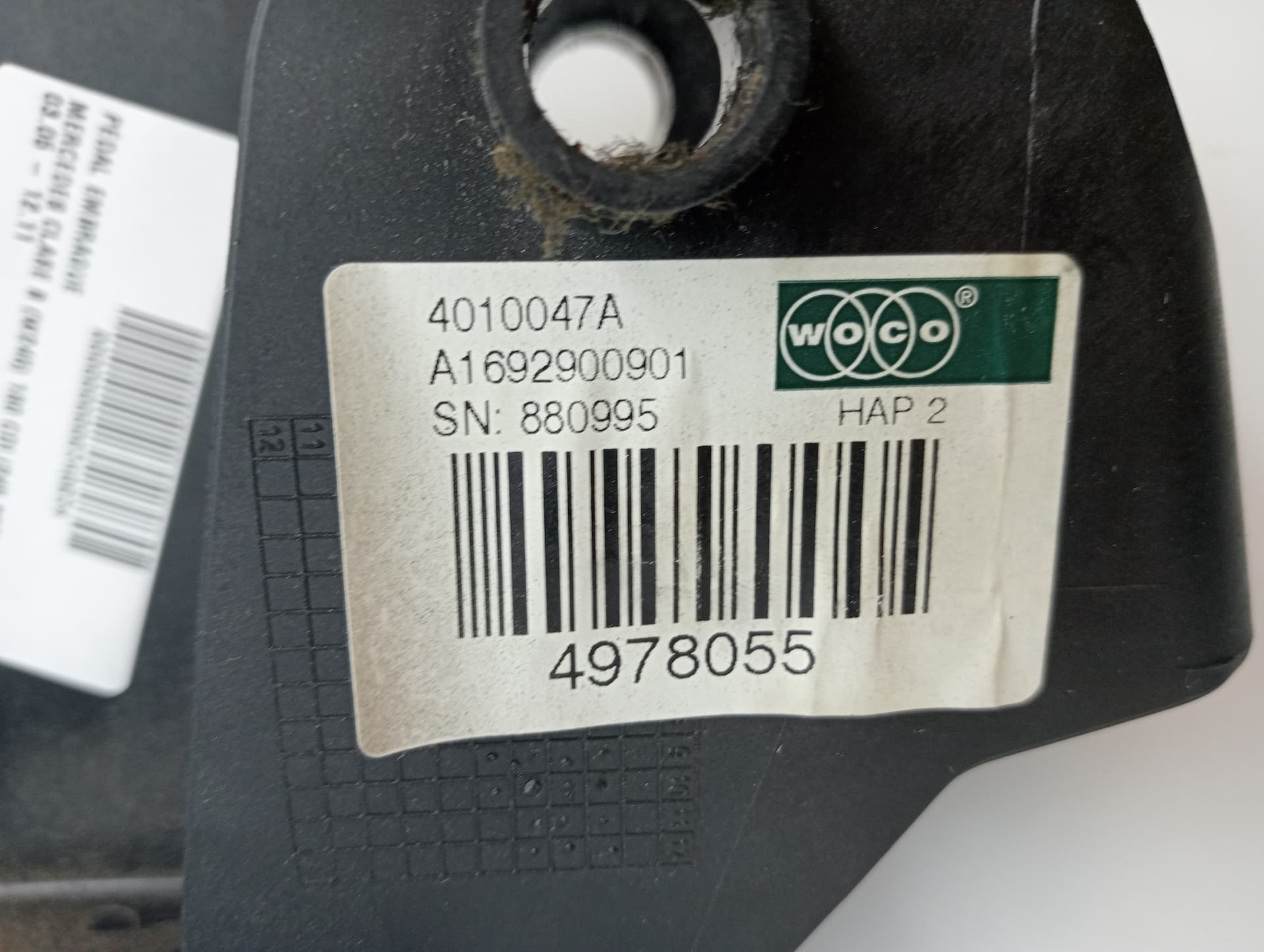 Pedal embrague MERCEDES-BENZ CLASE B (W245) 3