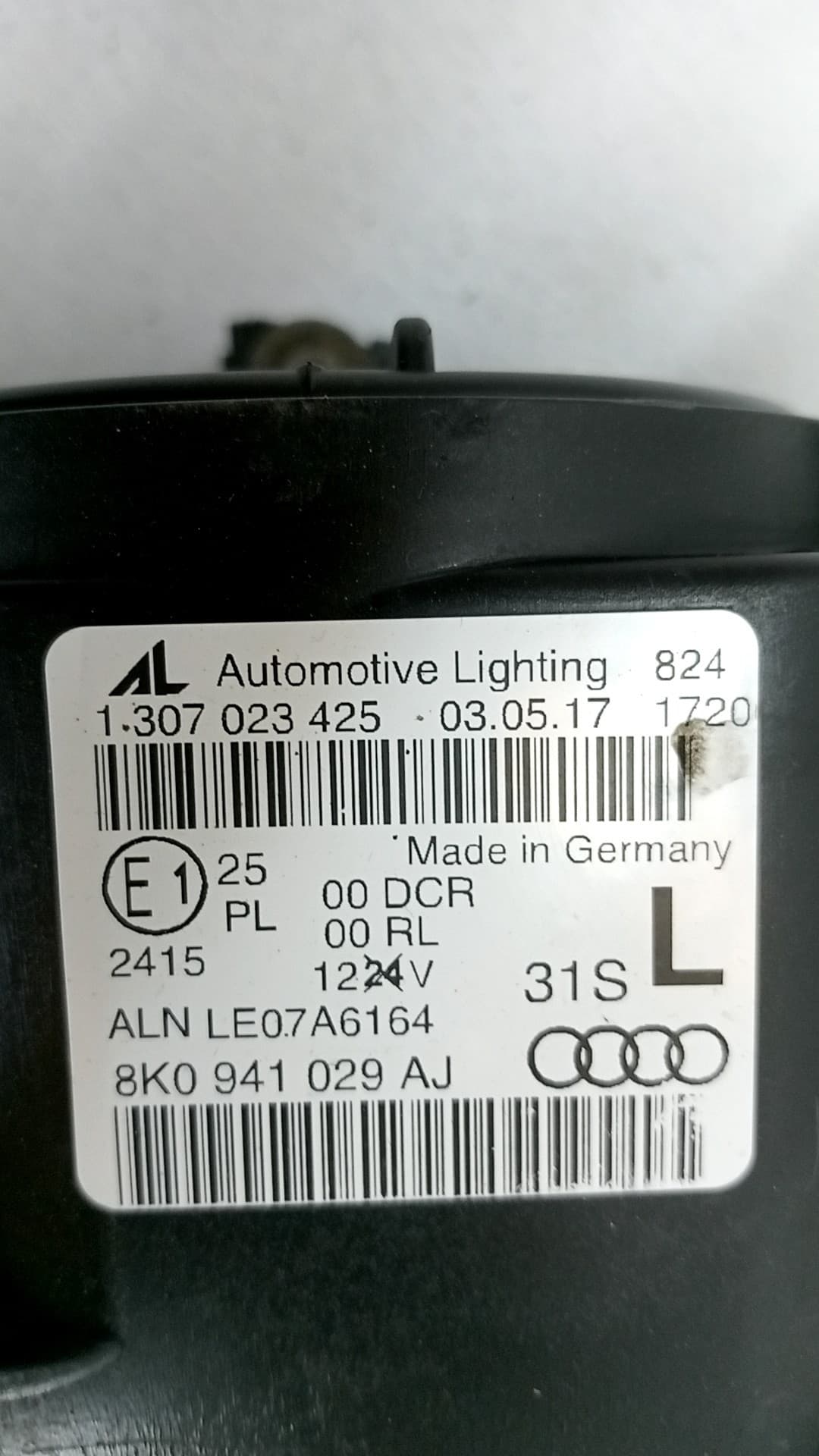 Faro izquierdo AUDI A4 BERLINA (8E) 2