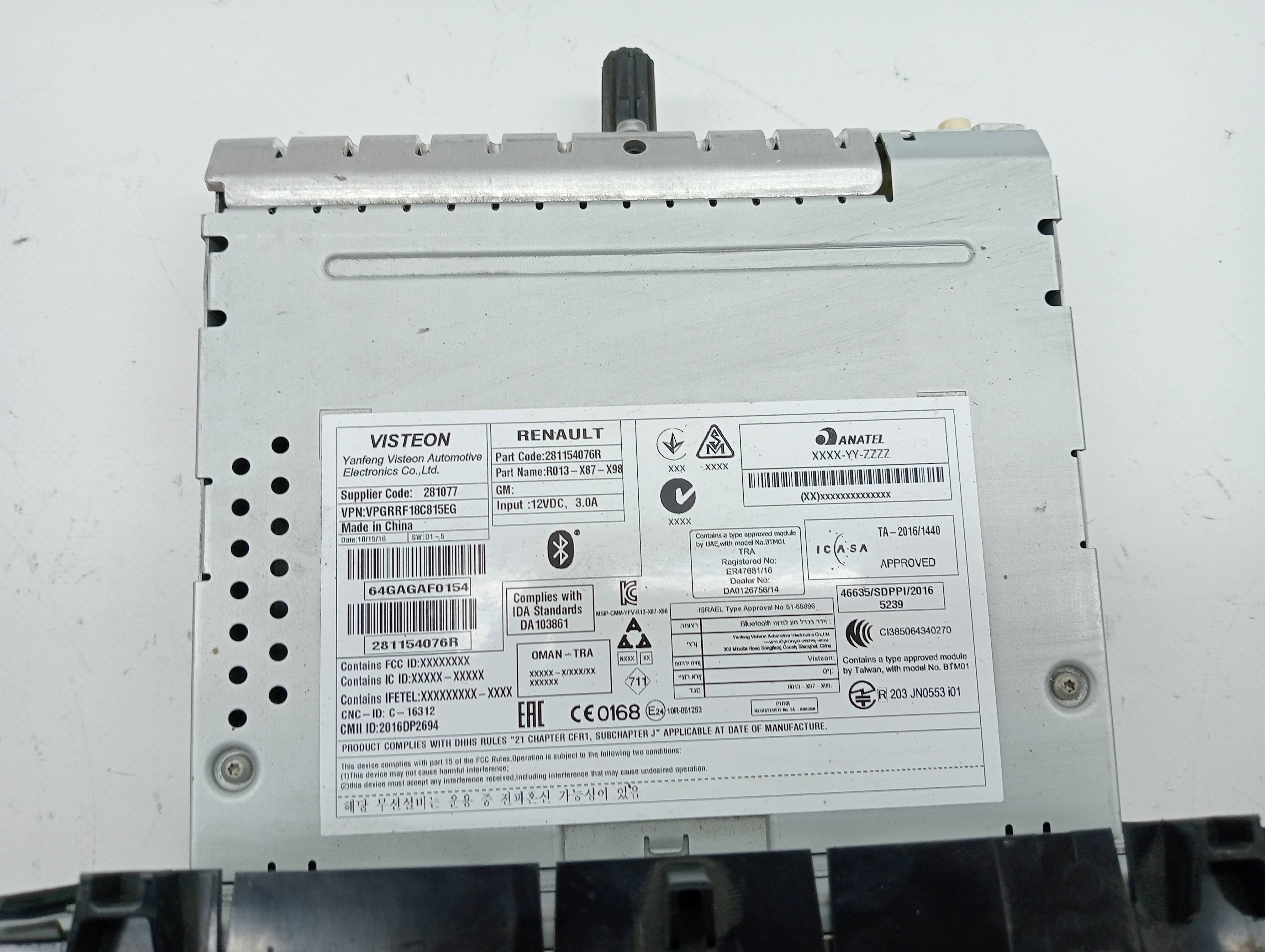 Pantalla multifuncion RENAULT CLIO IV 3