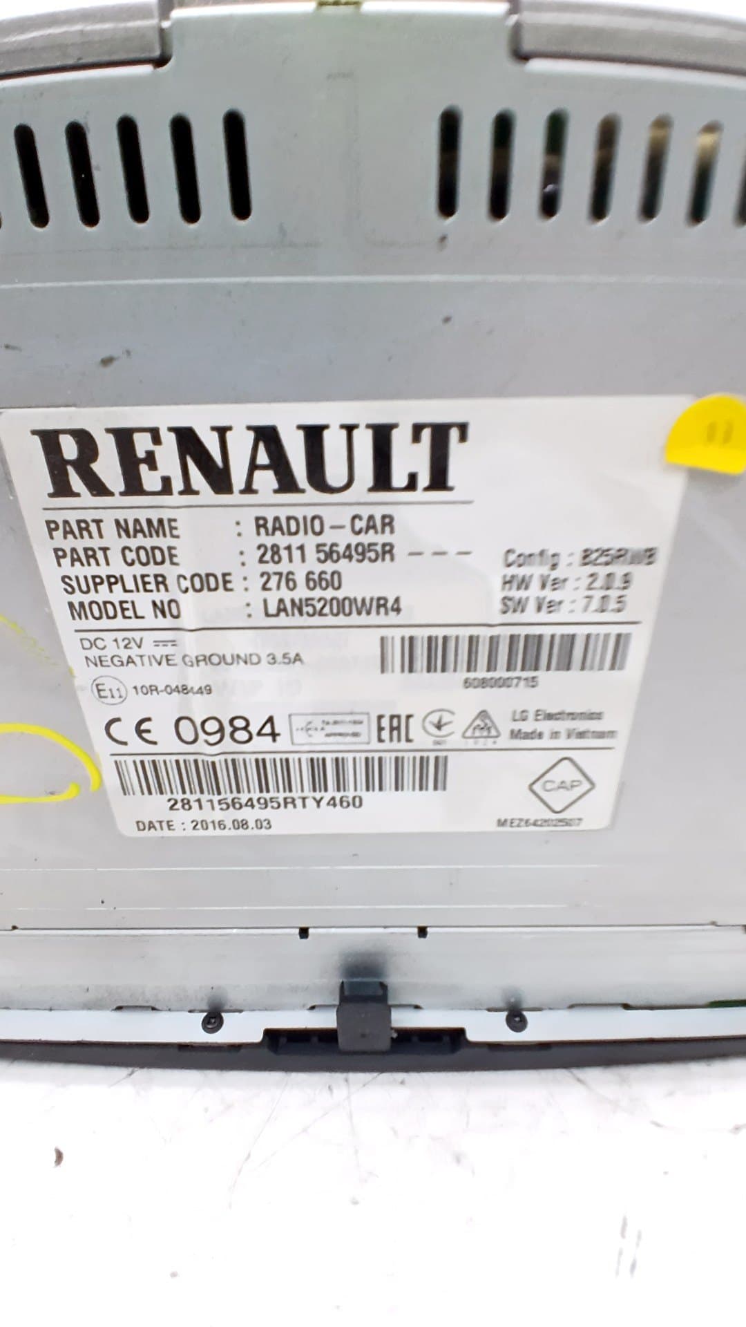 Pantalla multifuncion RENAULT CAPTUR