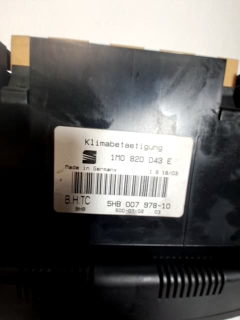Mando climatizador SEAT TOLEDO (1M2)