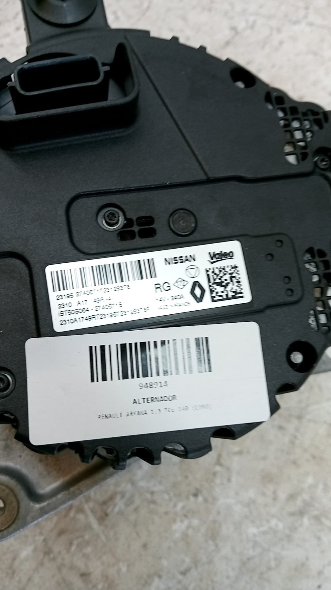 Alternador RENAULT ARKANA 2