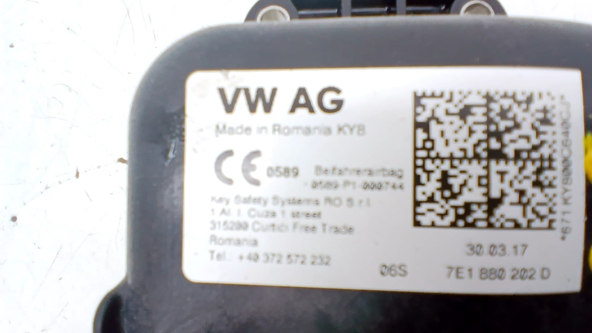 Airbag delantero derecho VOLKSWAGEN TRANSPORTER 2