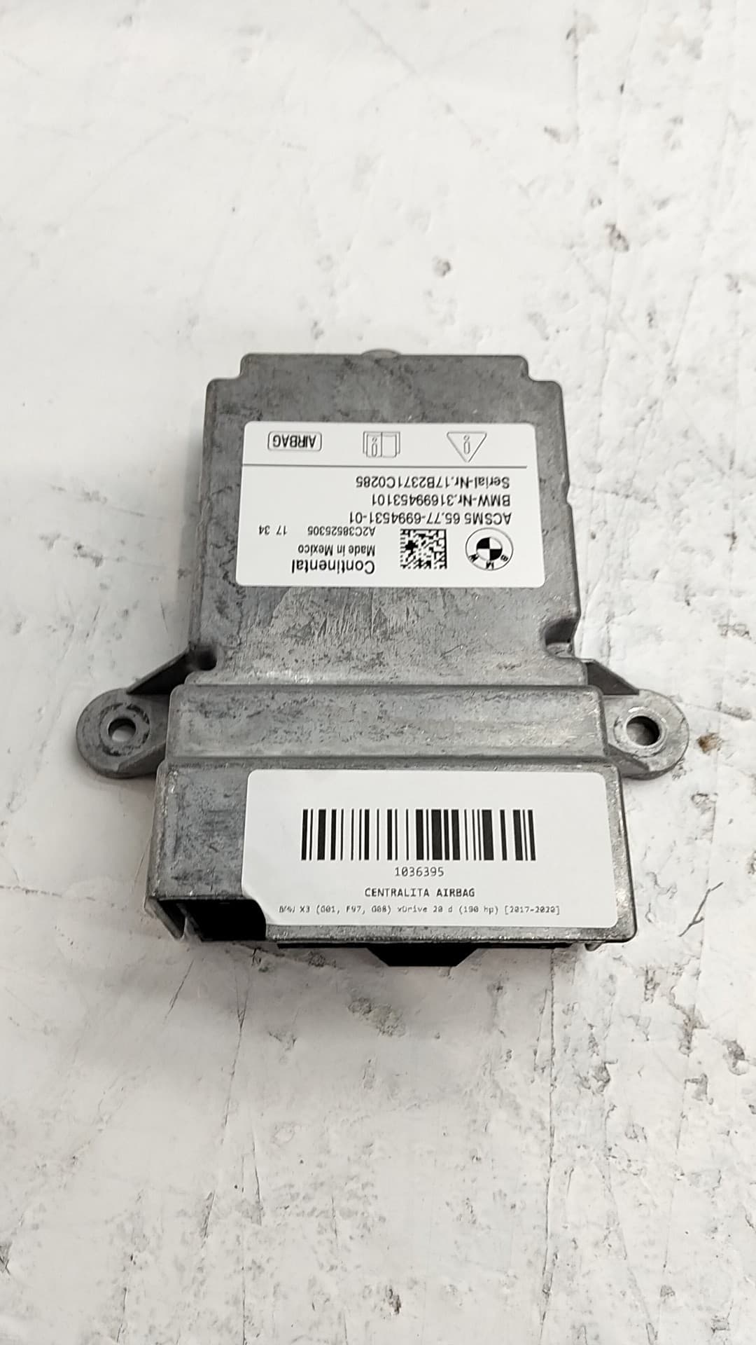 Centralita airbag BMW X3 (G01, F97, G08)