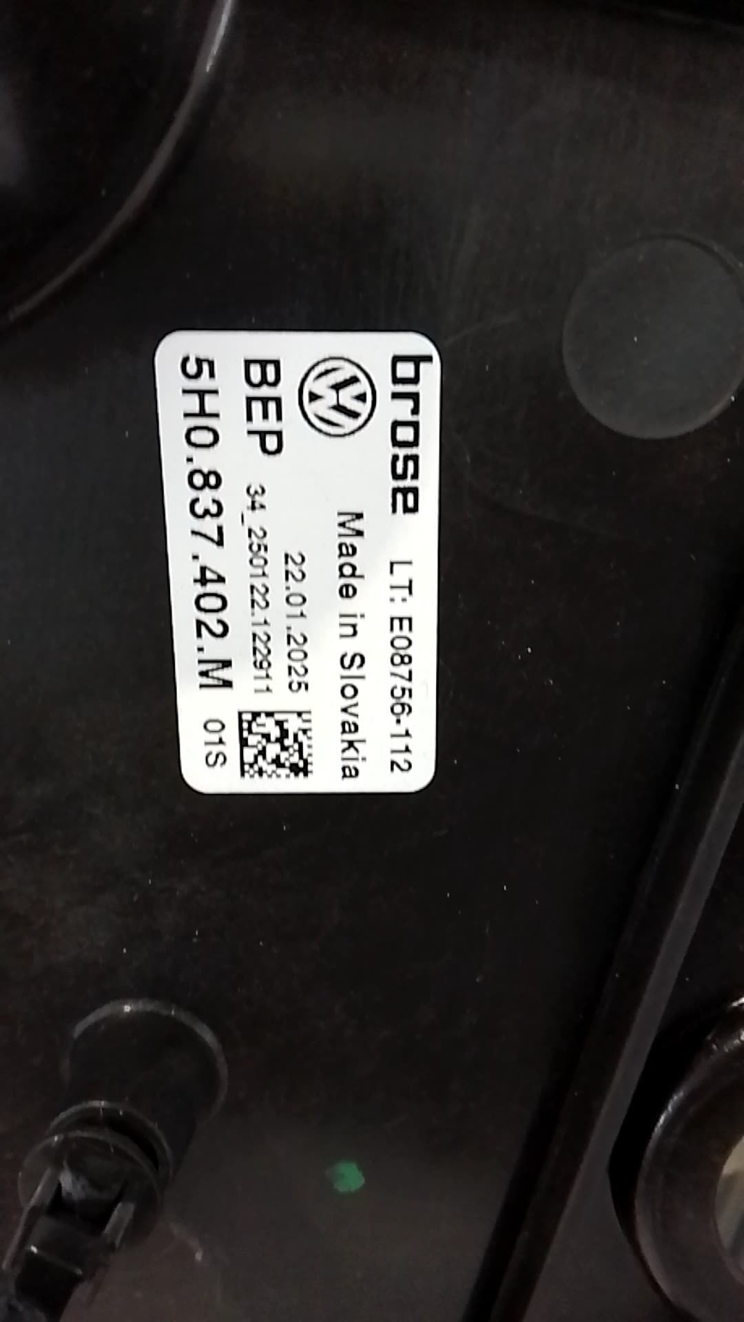 Elevalunas delantero derecho VOLKSWAGEN GOLF VIII LIM 3
