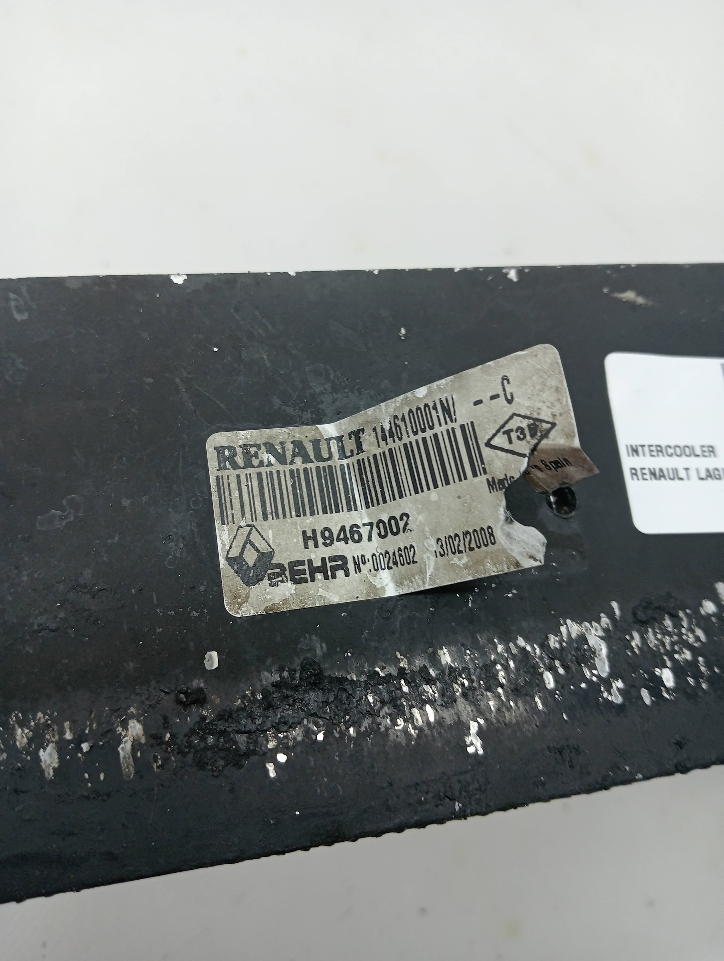 Intercooler RENAULT LAGUNA III 3