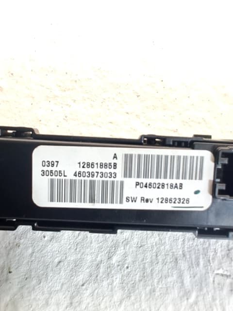 Warning CHRYSLER SEBRING (JR) 2