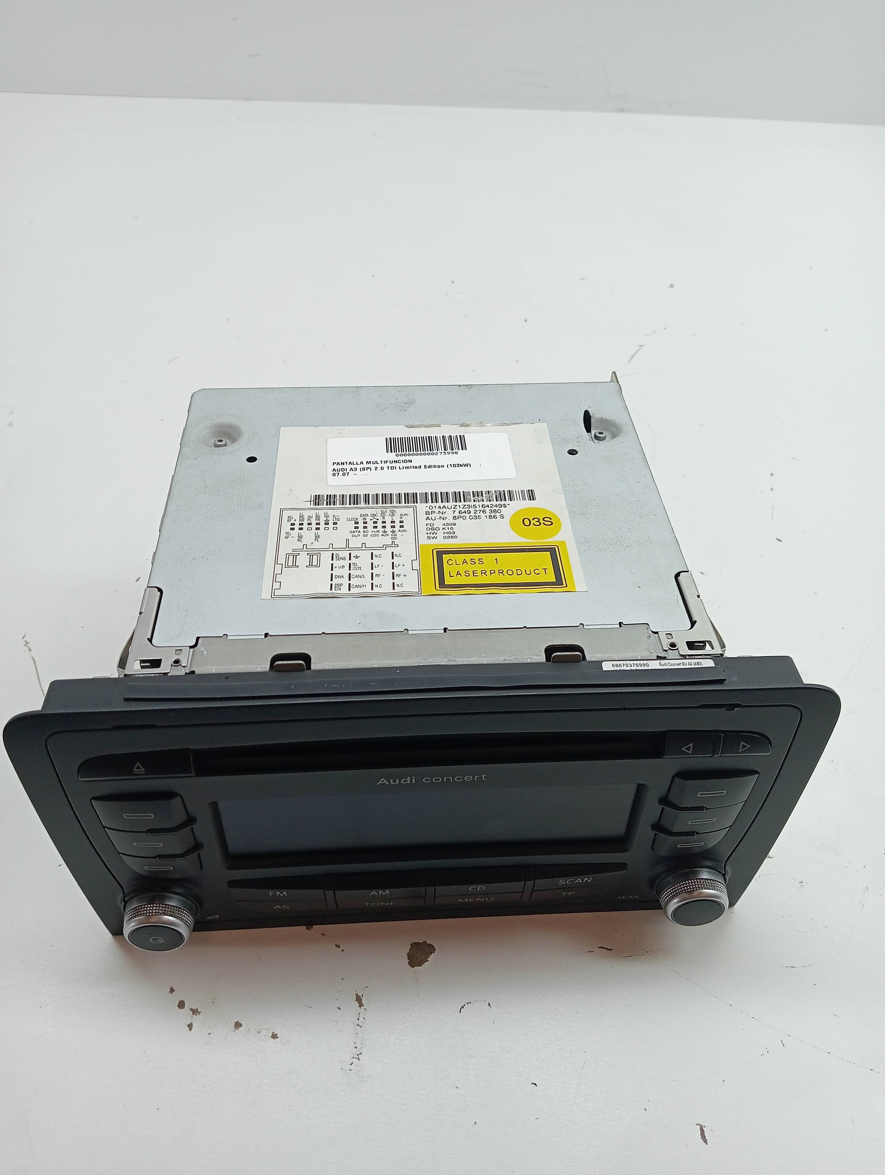 Pantalla multifuncion AUDI A3 (8P)