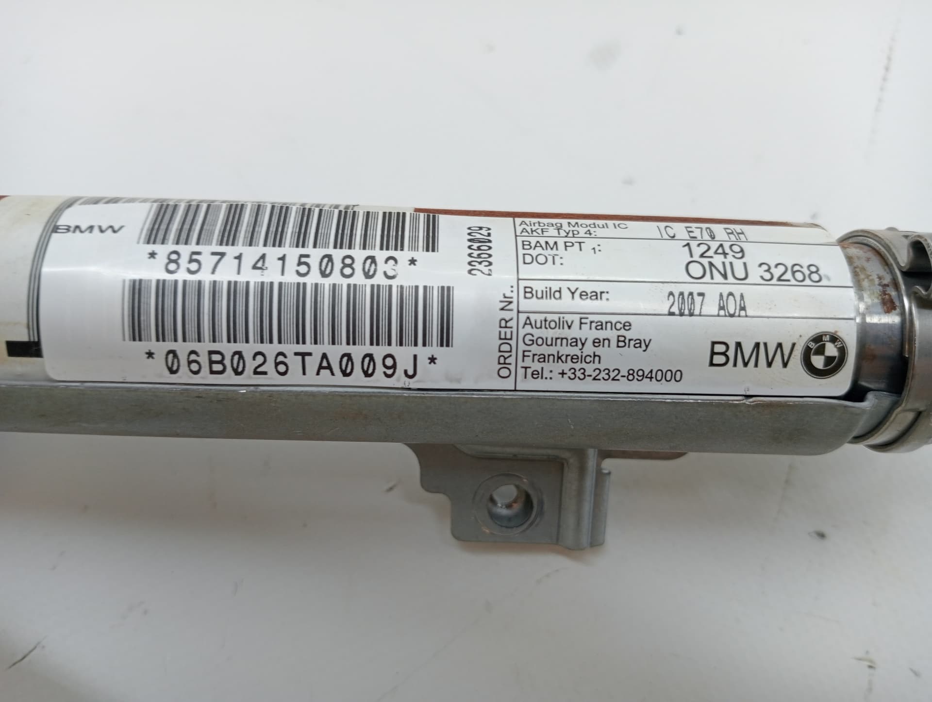Airbag delantero derecho BMW X5 (E70) 3
