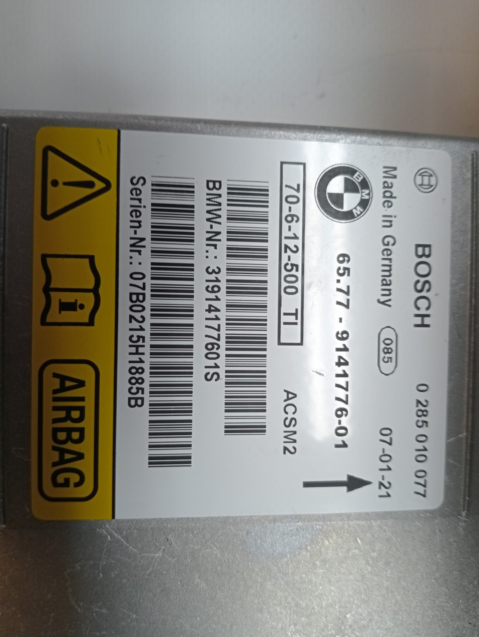 Kit airbag BMW X5 (E70) 4