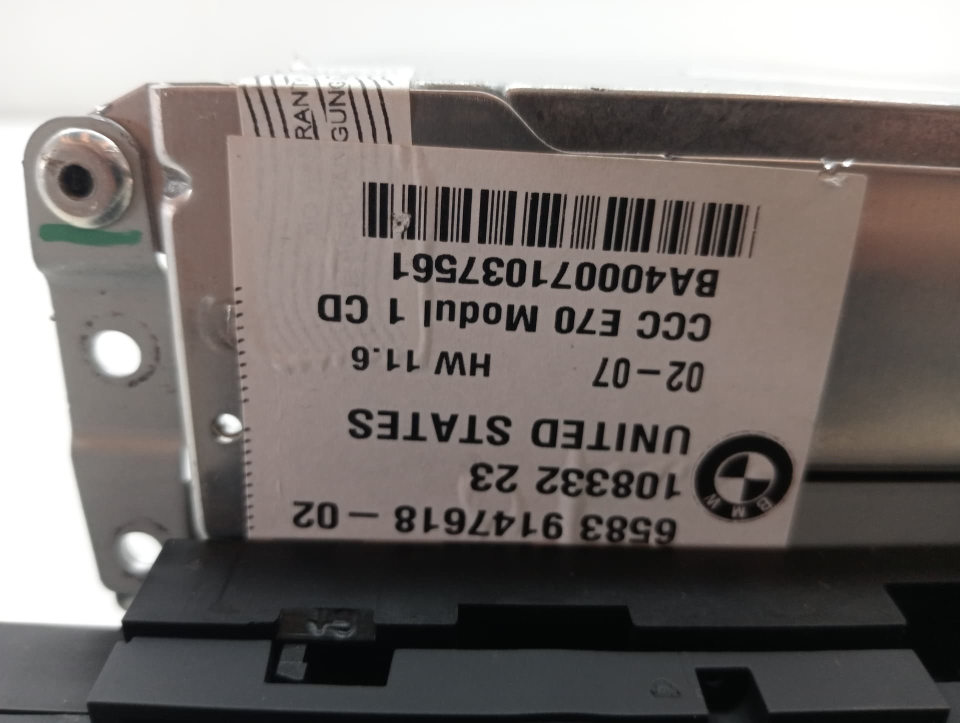 Sistema audio / radio cd BMW X5 (E70) 4