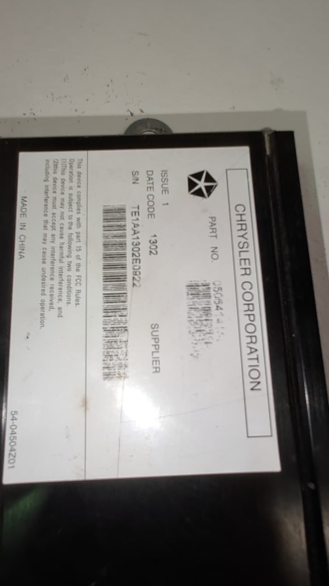 Recambio JEEP COMPASS (MK49) ref. 5064980AB 2