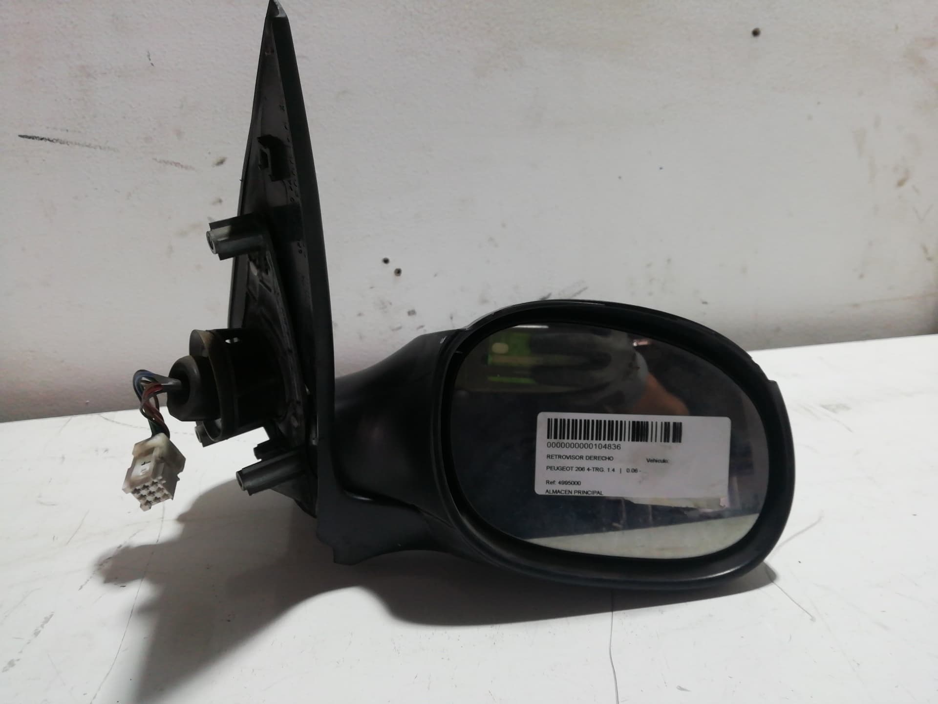 Retrovisor derecho PEUGEOT 206 BERLINA