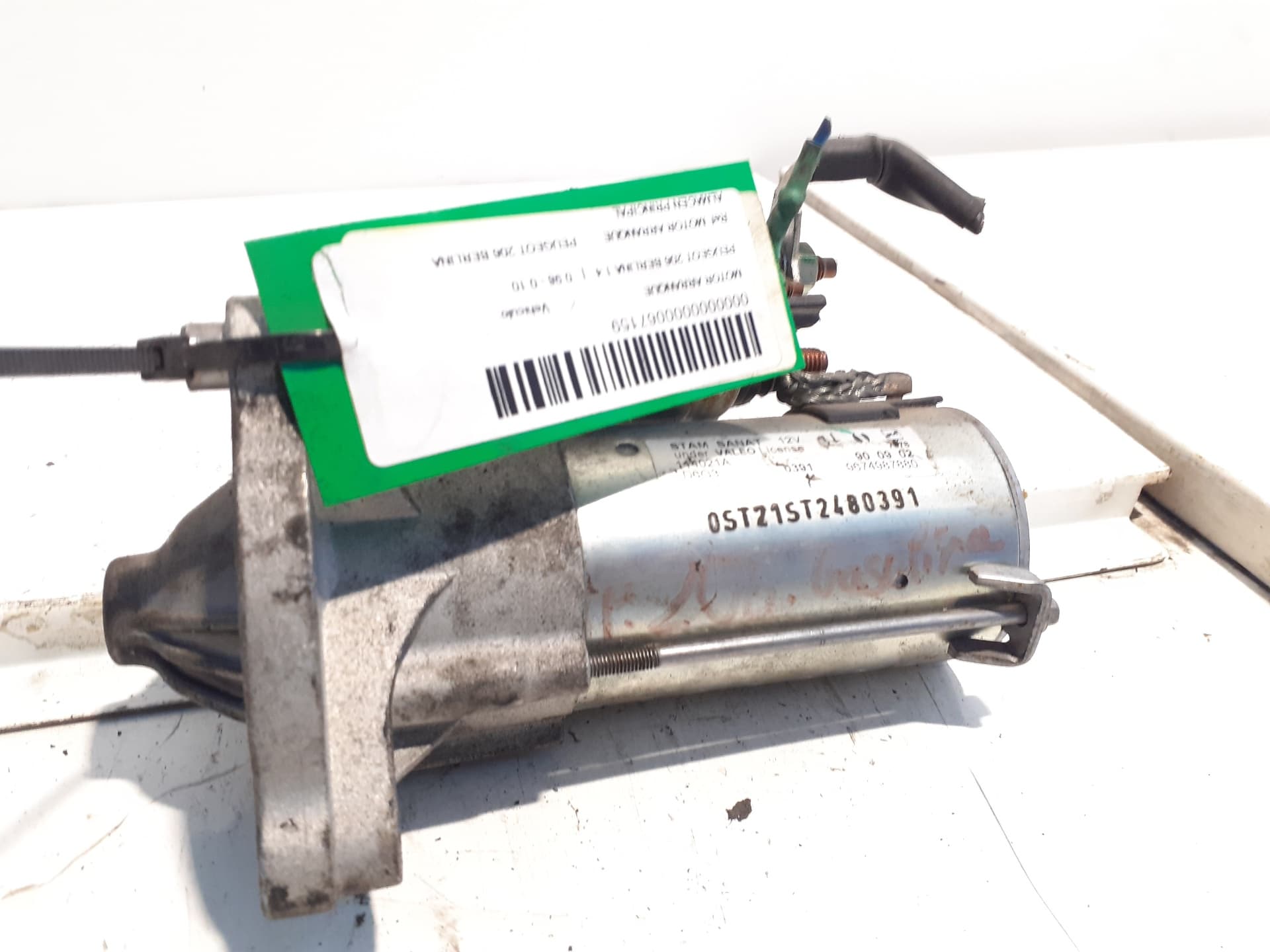 Motor arranque PEUGEOT 206 BERLINA