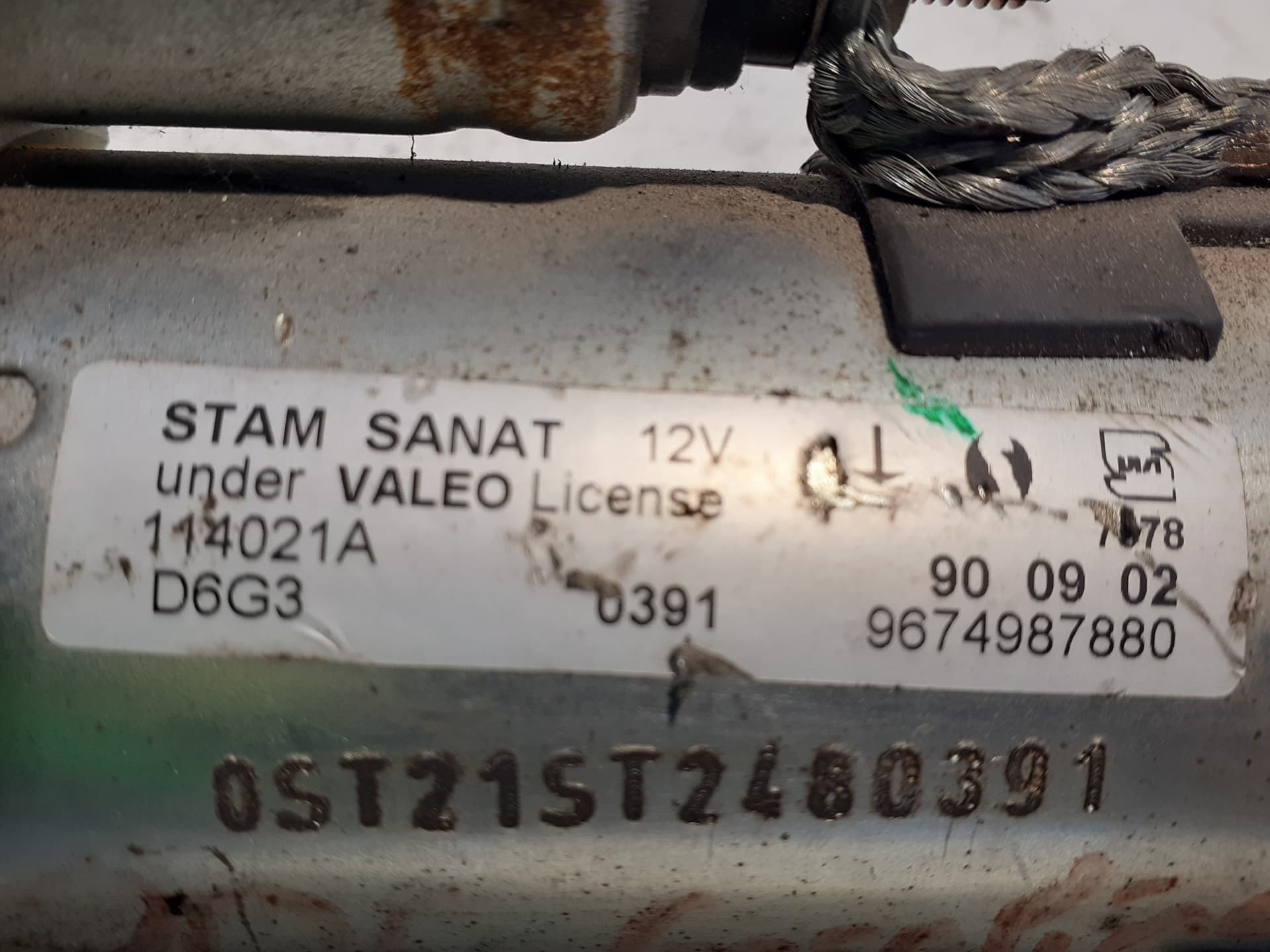 Motor arranque PEUGEOT 206 BERLINA 2
