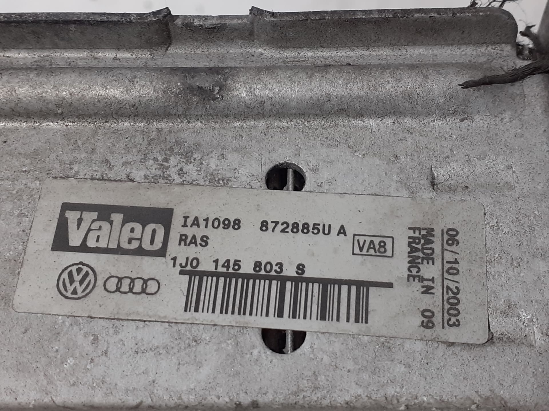 Intercooler SKODA OCTAVIA BERLINA (1U2) 2