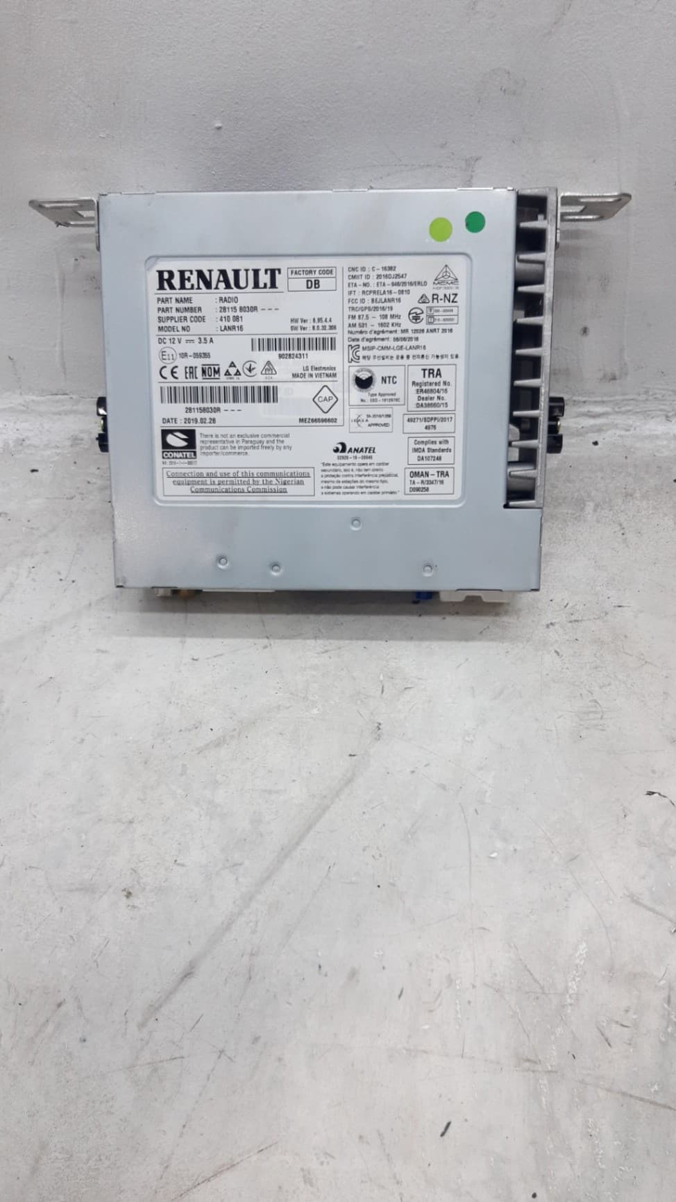 Sistema audio / radio cd RENAULT MEGANE IV BERLINA 5P 3