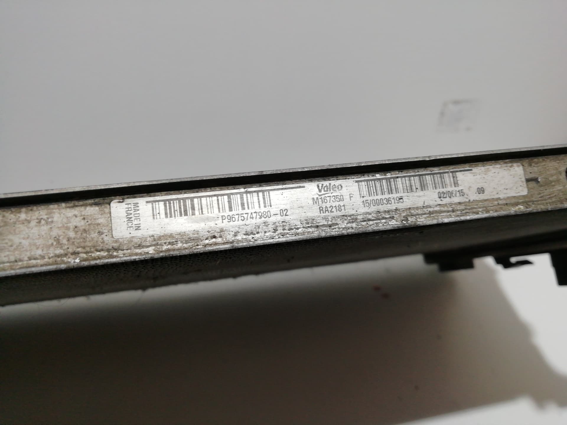 Radiador agua CITROEN C4 SPACETOURER 5