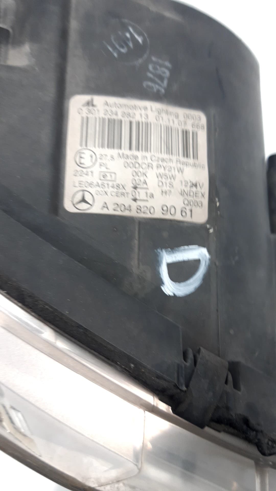 Faro derecho MERCEDES-BENZ CLASE C (W203) BERLINA 4