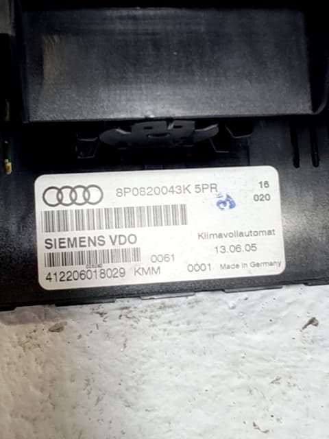 Mando climatizador AUDI A3 (8L) 2