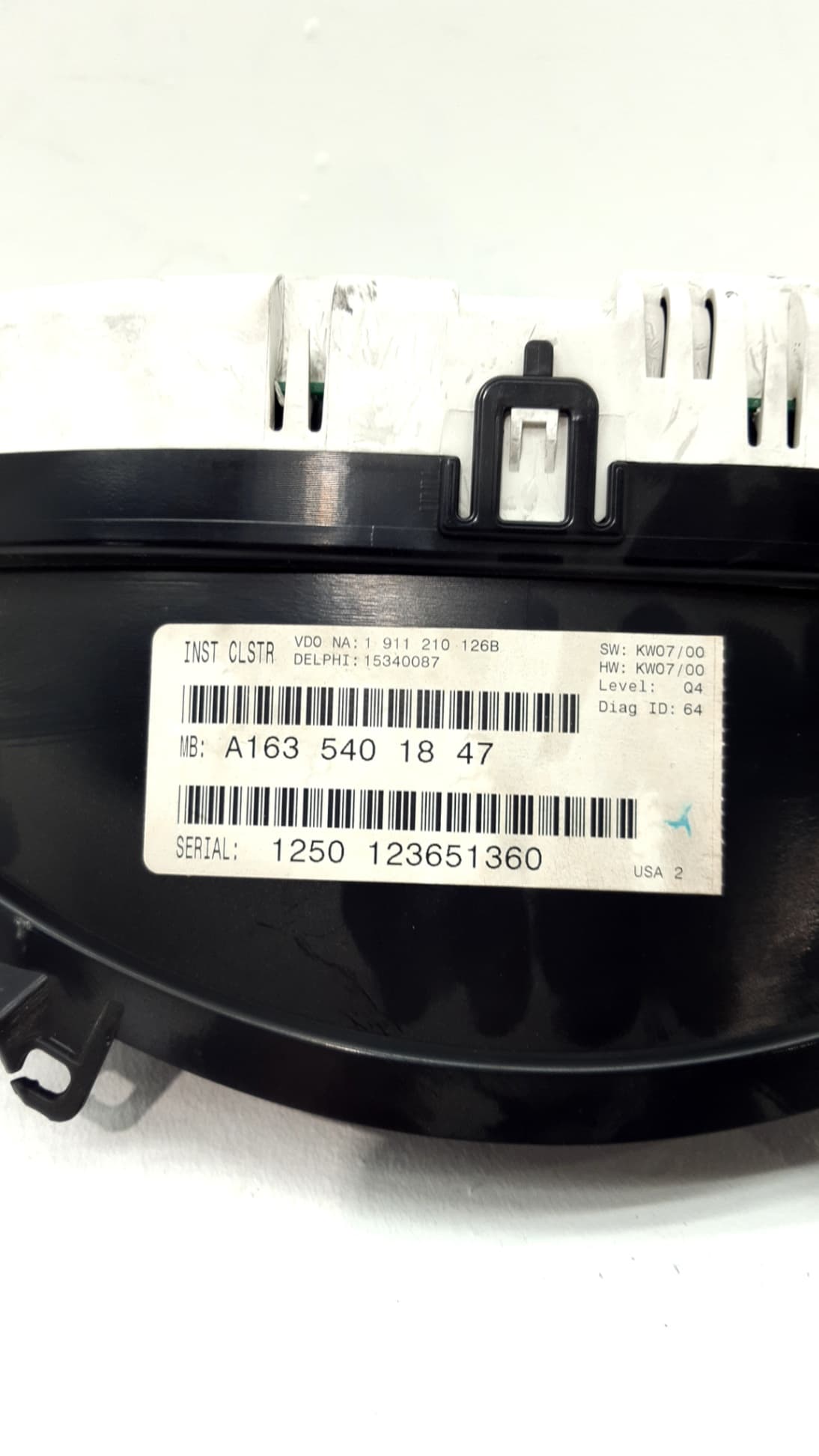 Cuadro instrumentos MERCEDES-BENZ CLASE M (W163) 4