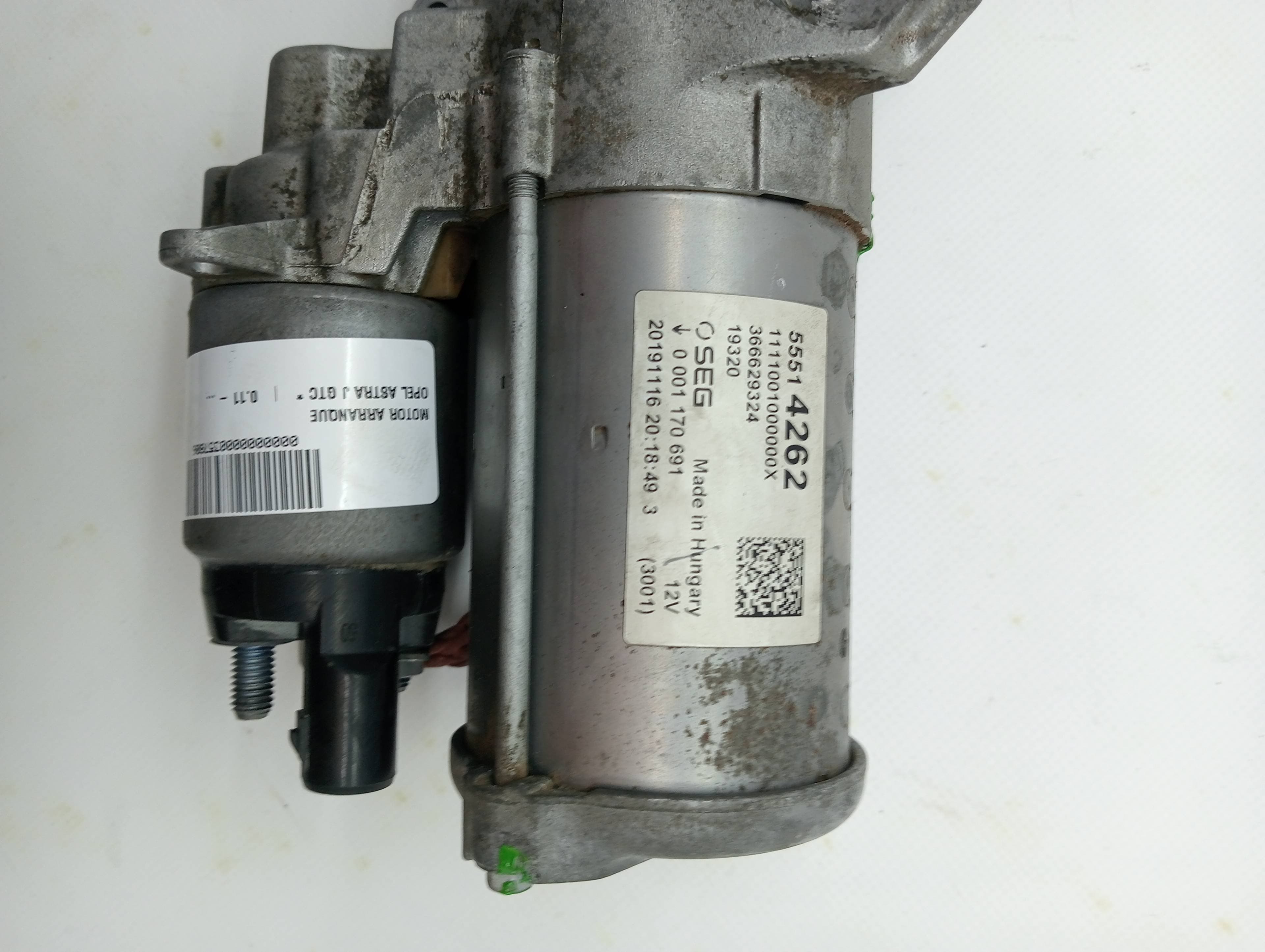 Motor arranque OPEL ASTRA J GTC 3