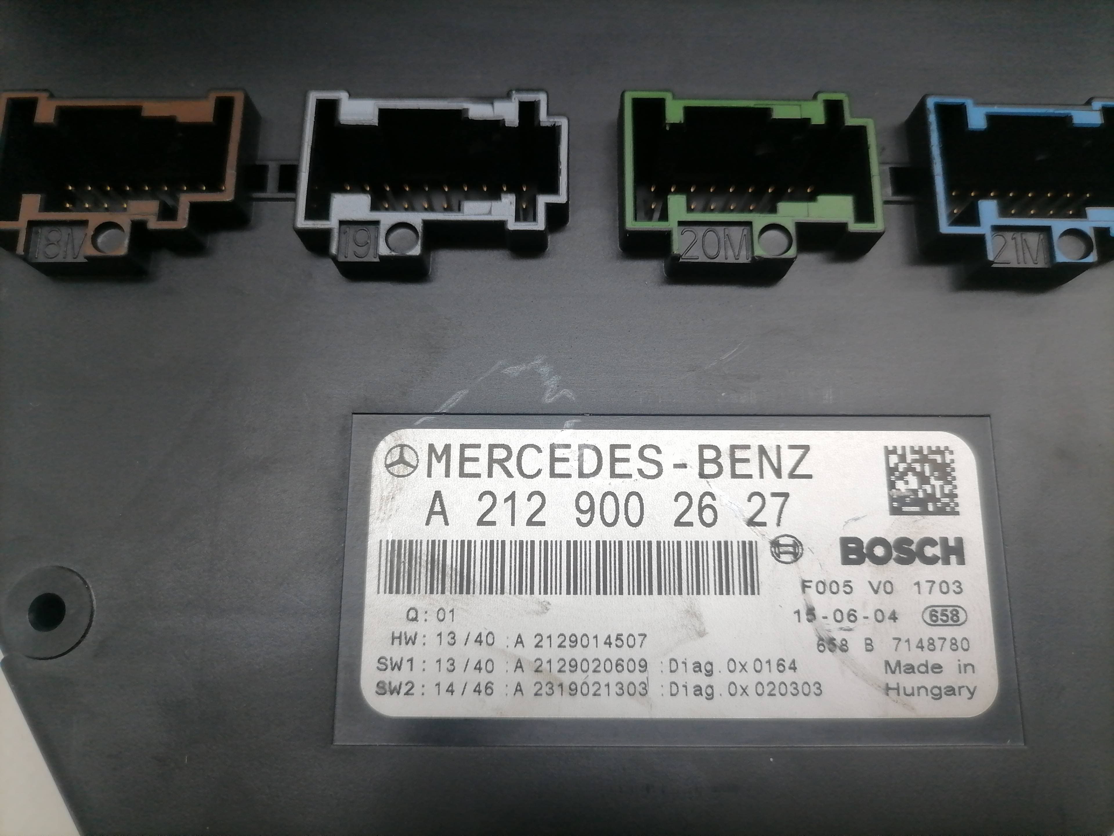 Caja reles / fusibles MERCEDES-BENZ CLASE E (W212) LIM. 3