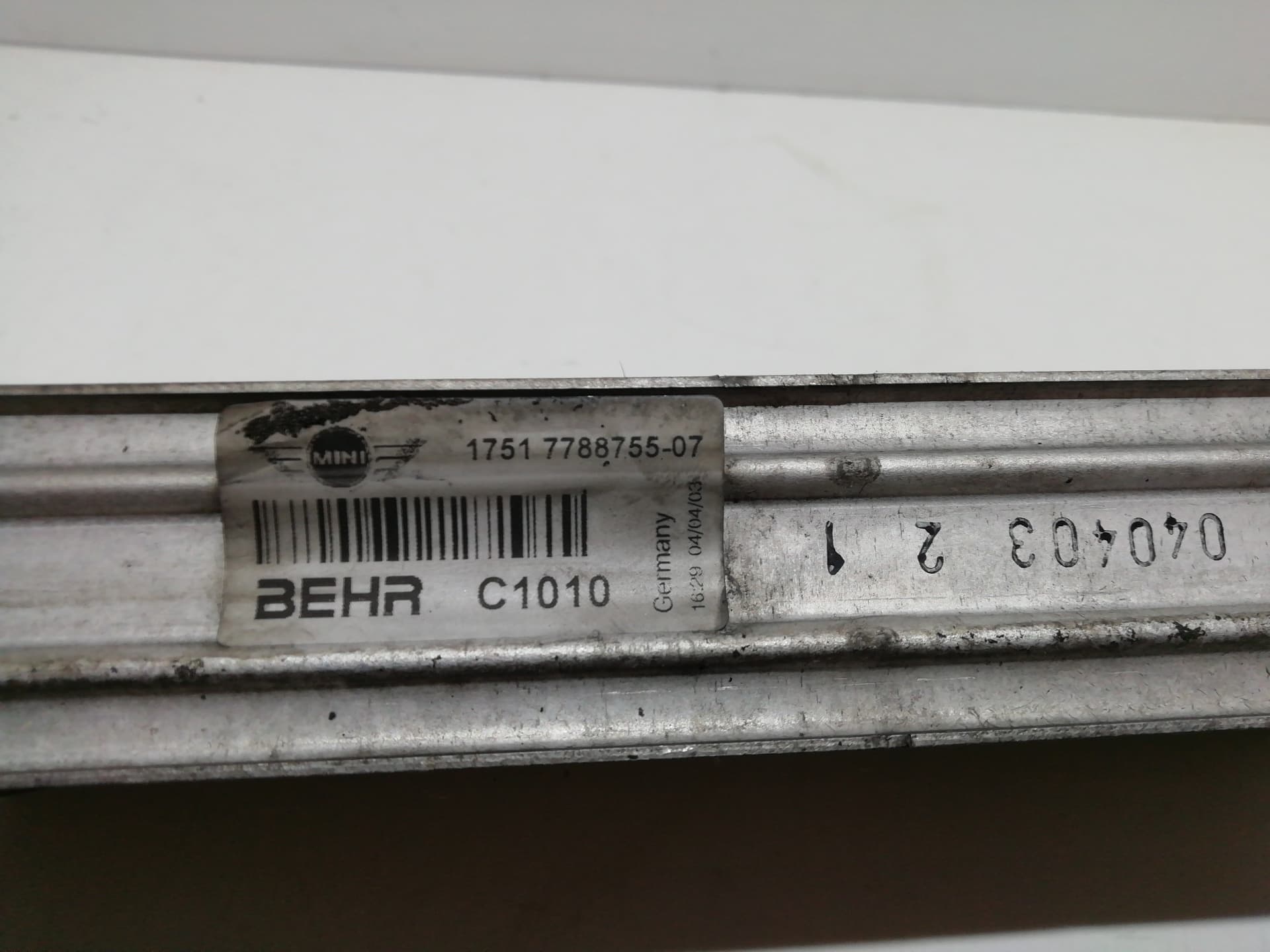 Intercooler BMW MINI (R50,R53) 4