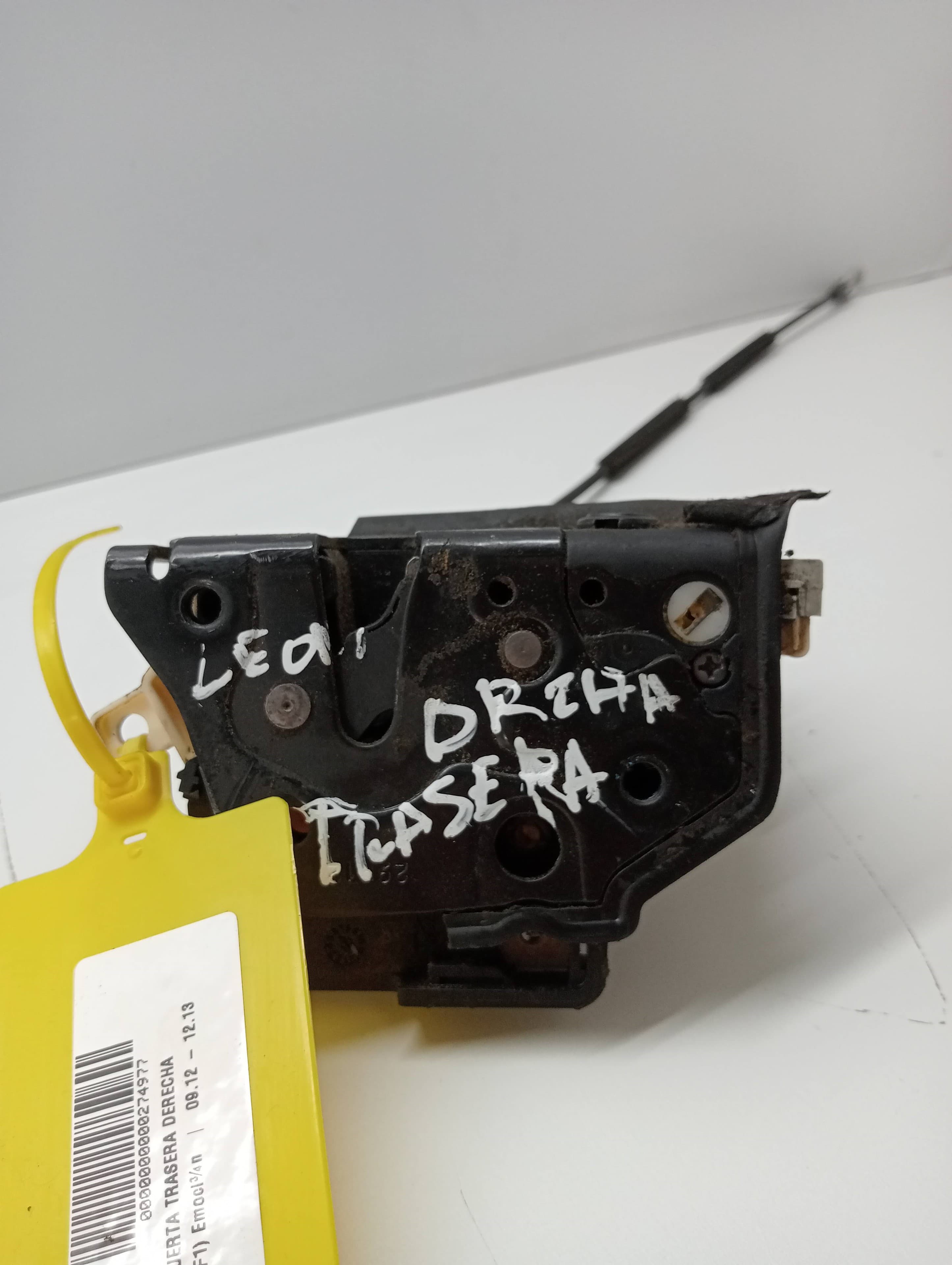Cerradura puerta trasera derecha SEAT LEON (5F1) 3