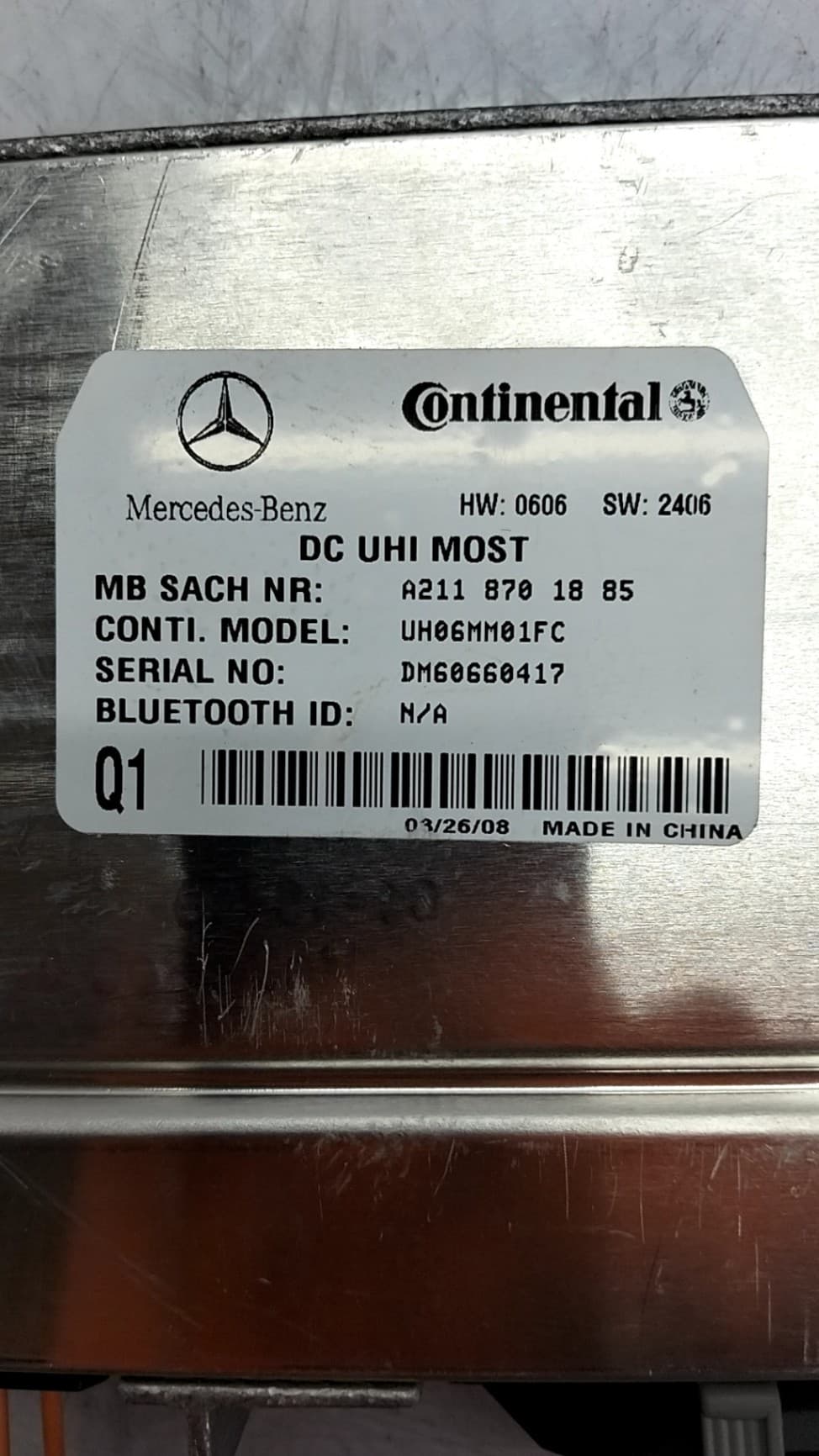 Modulo electronico MERCEDES-BENZ CLC-CLASS 2