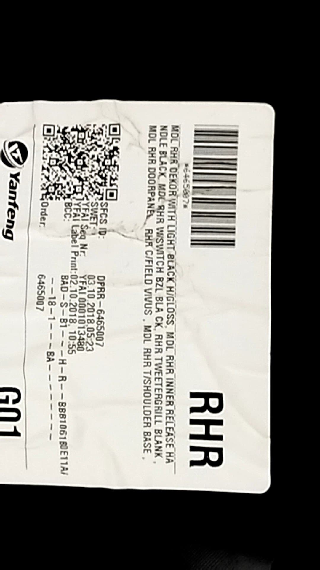 Guarnecido puerta trasera derecha BMW X3 (F25) 2