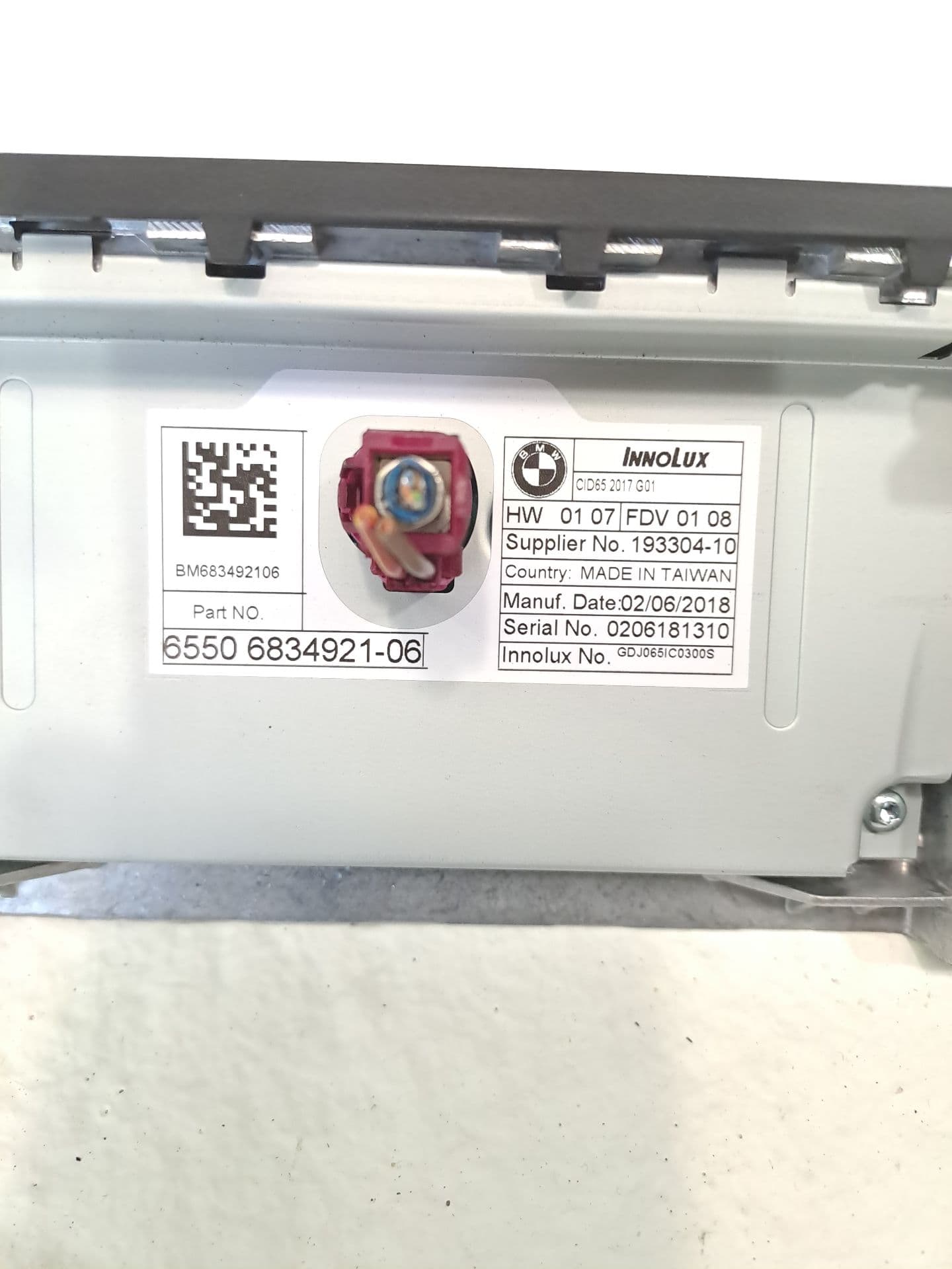 Pantalla multifuncion BMW X3 (F25) 2