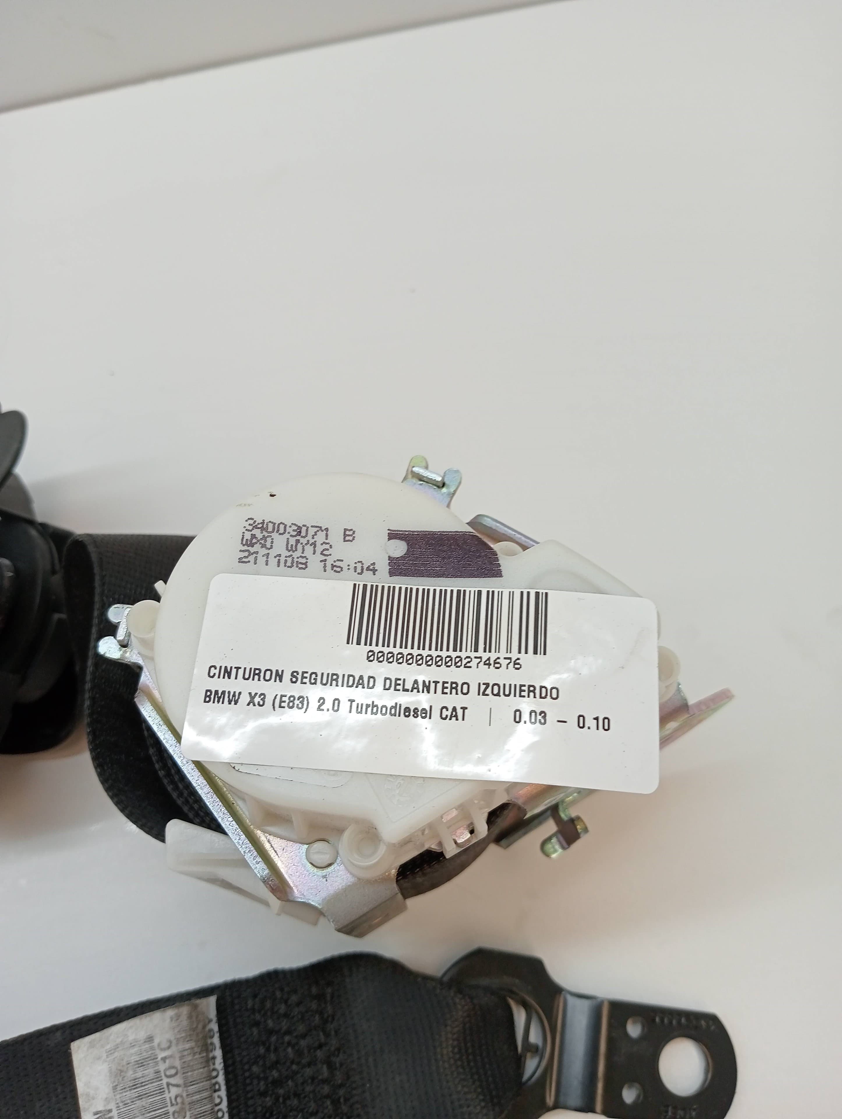 Cinturon seguridad delantero izquierdo BMW X3 (E83) 3