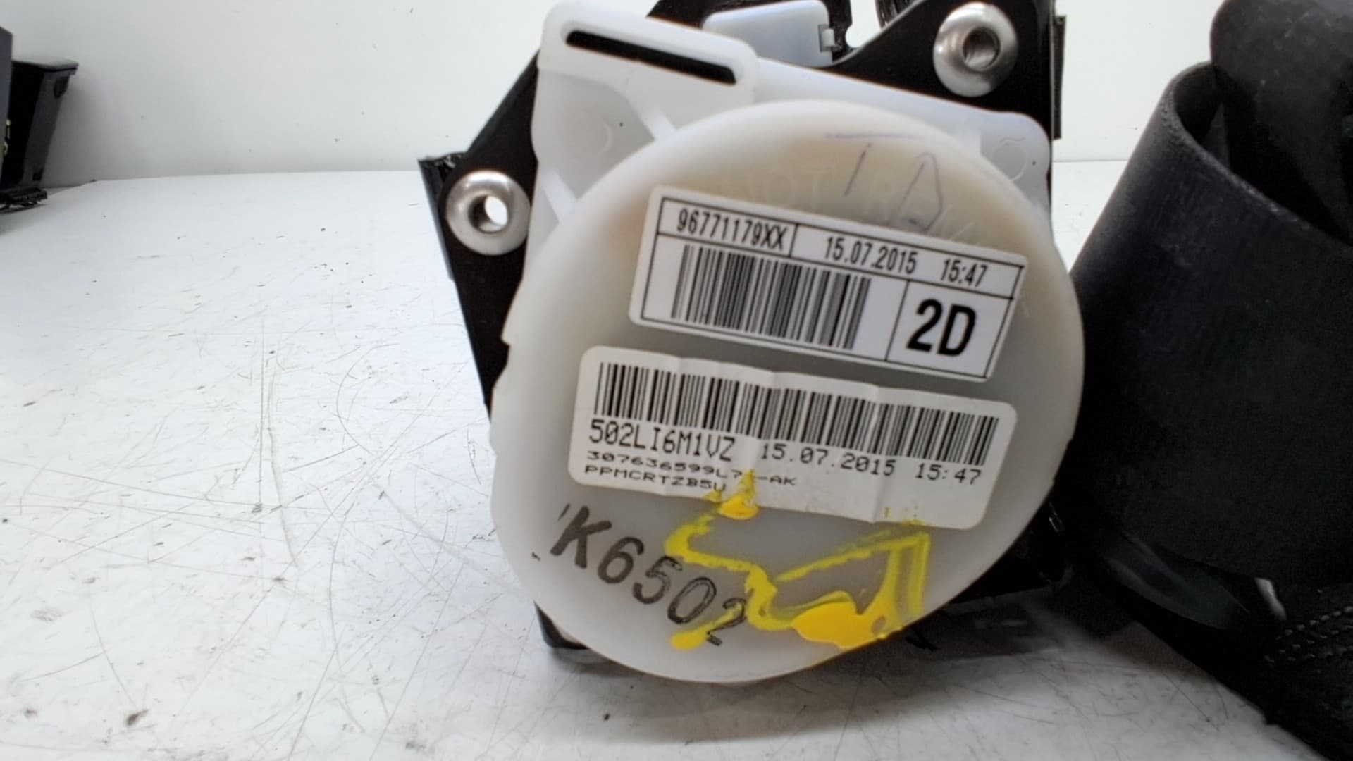 Cinturon seguridad trasero derecho CITROEN C4 GRAND PICASSO 3