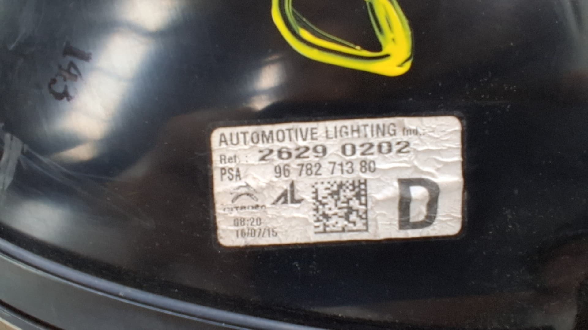 Piloto trasero derecho CITROEN C4 GRAND PICASSO 2