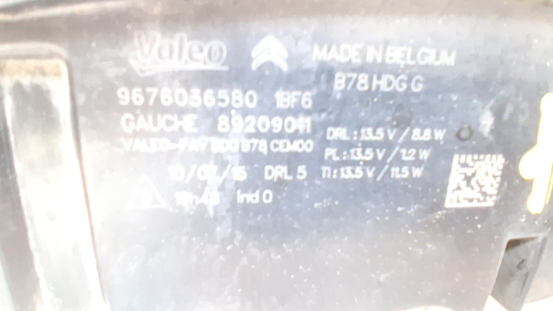 Recambio CITROEN C4 GRAND PICASSO ref. 9676036580 2