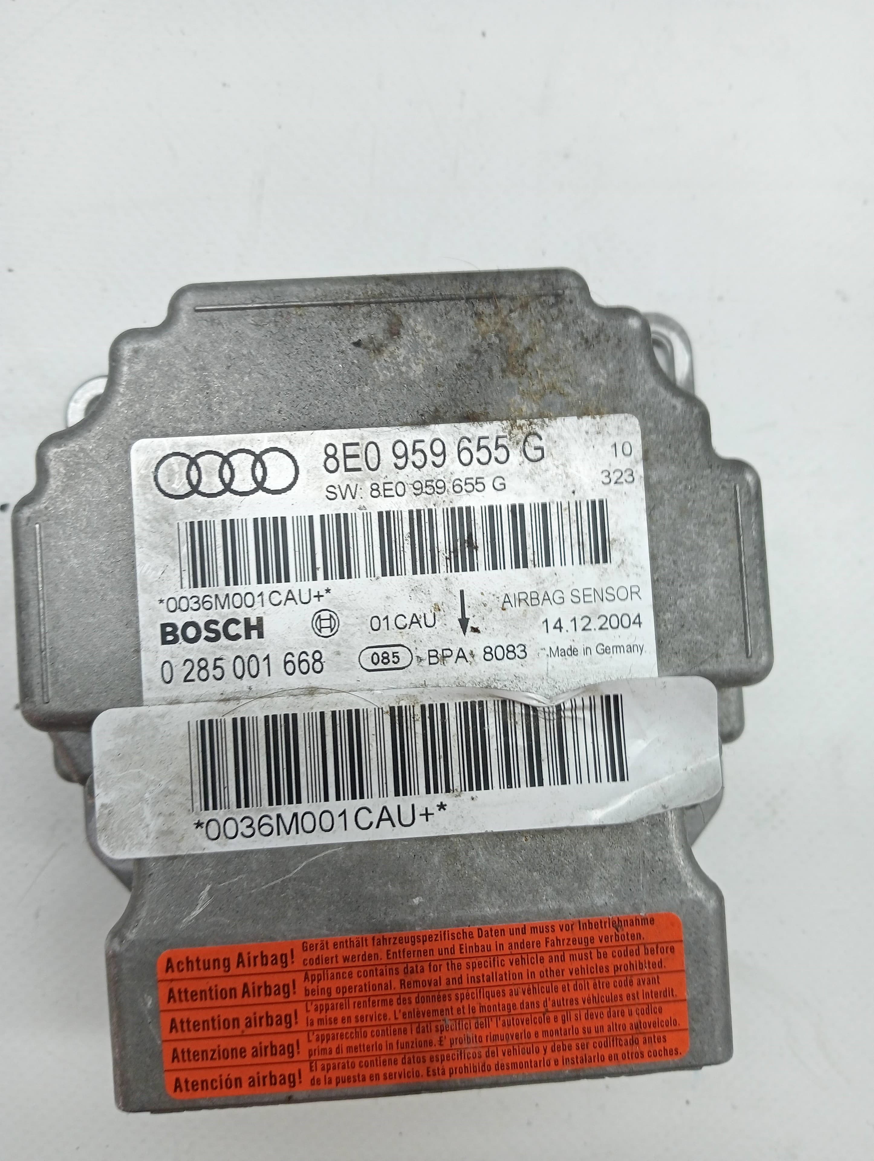 Kit airbag AUDI A4 BERLINA (8E) 3