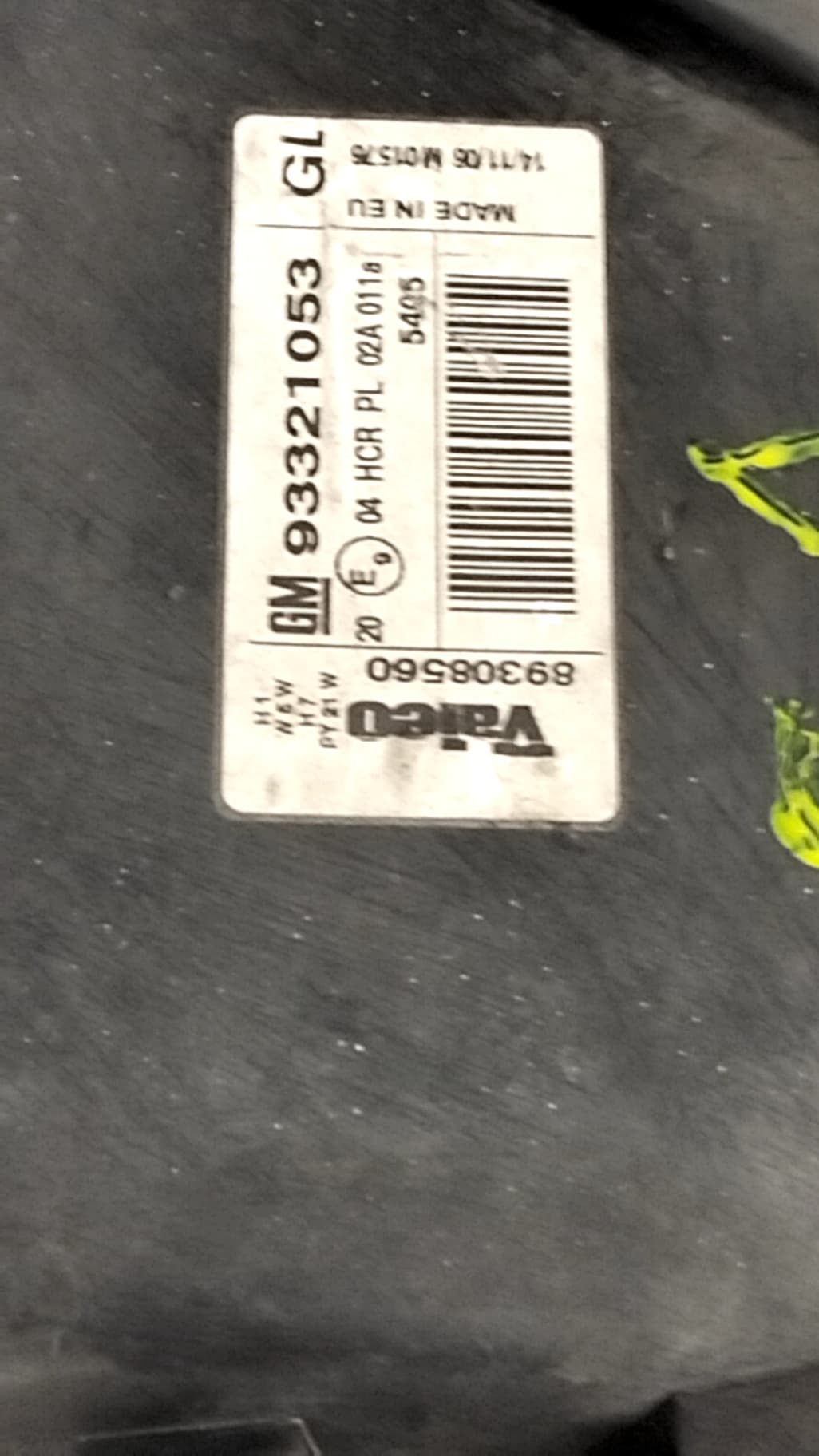 Faro izquierdo OPEL MERIVA 5