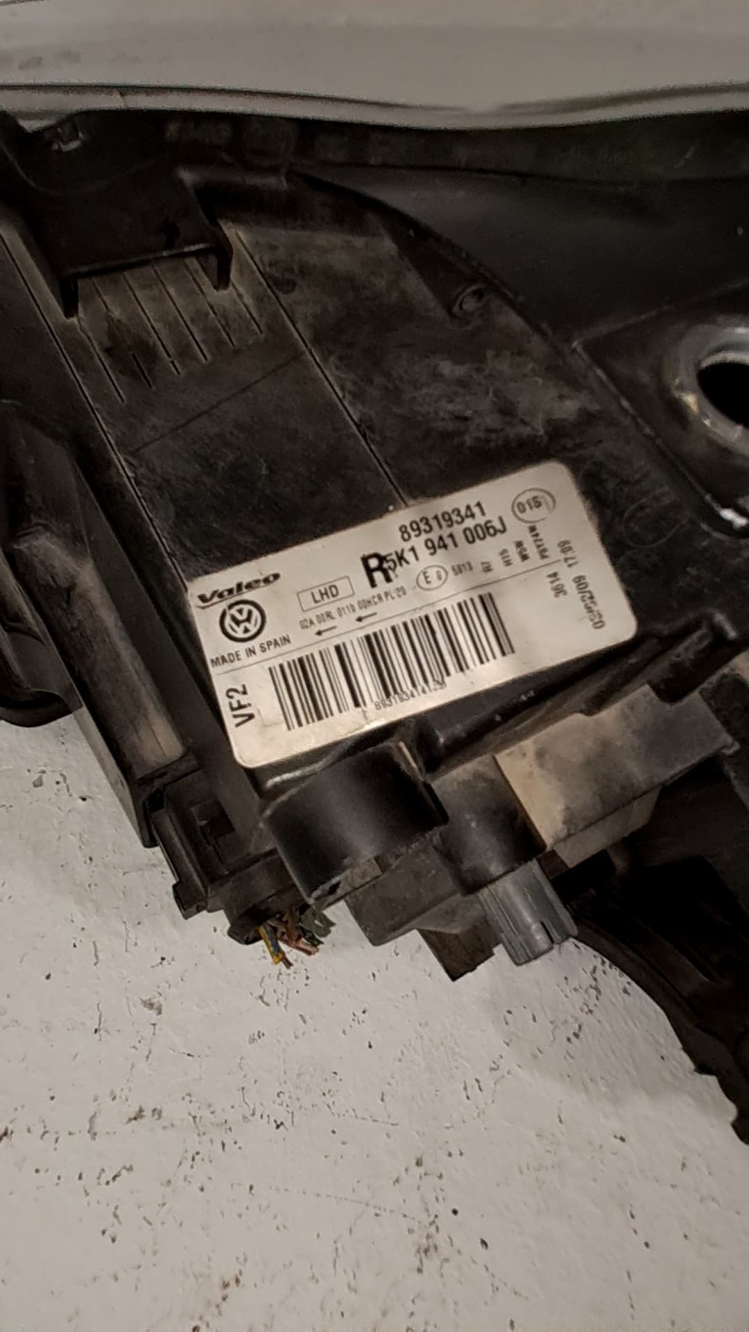 Recambio VOLKSWAGEN GOLF V (1K1) ref. 5K1941006J 2