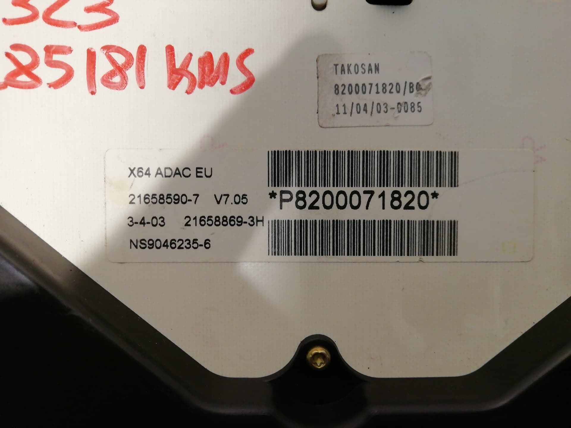 Cuadro instrumentos RENAULT MEGANE II FAMILIAR 3
