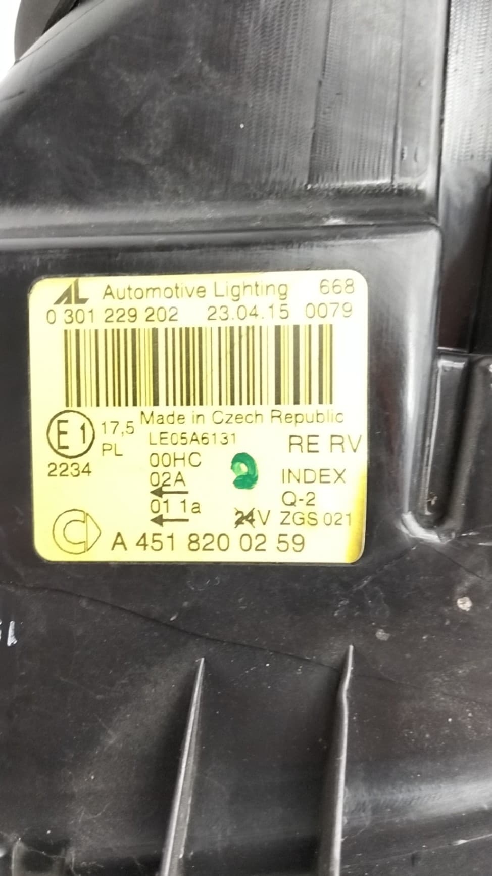 Faro derecho SMART FORTWO COUPE (451) 3