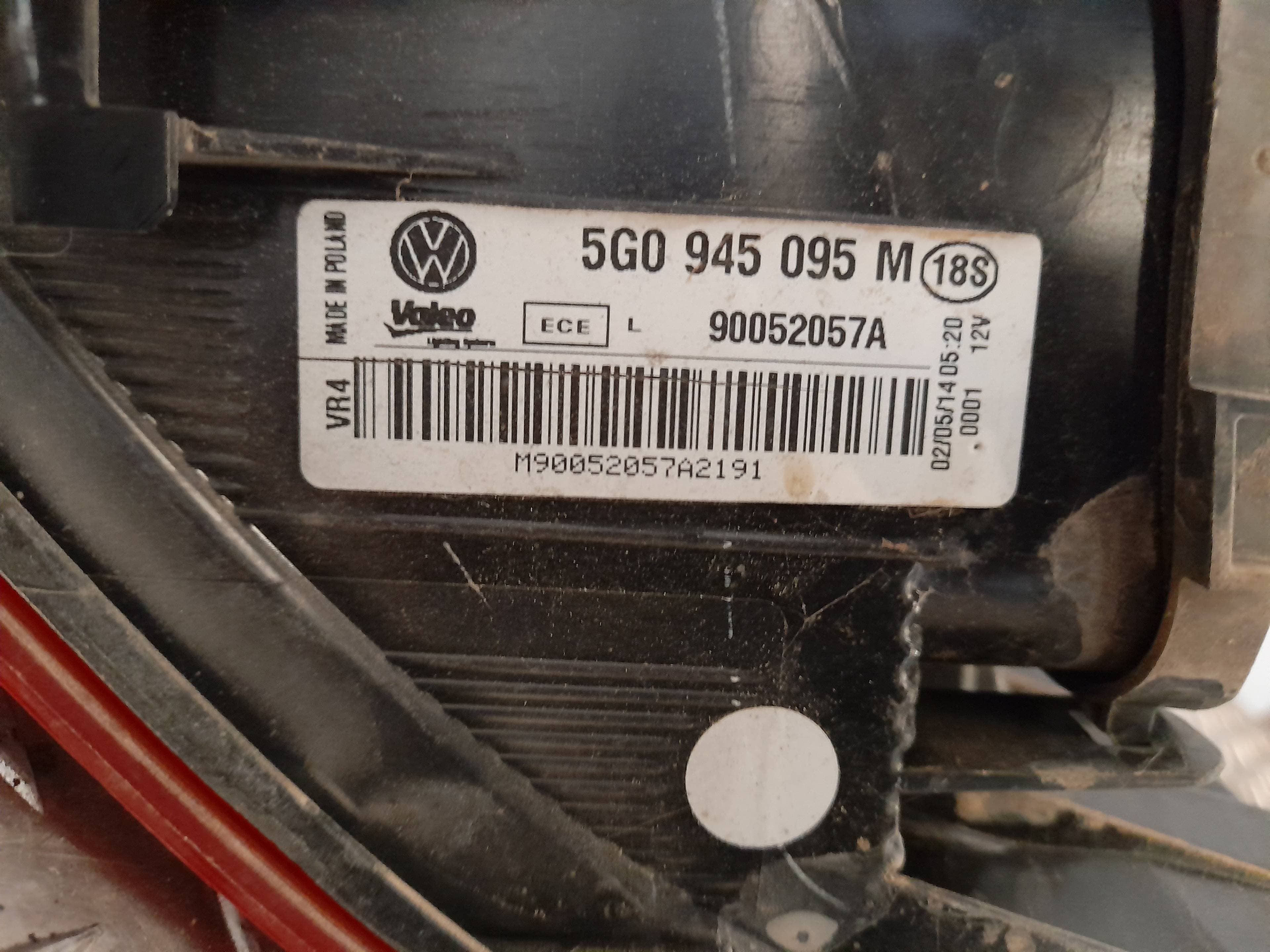 Piloto trasero izquierdo VOLKSWAGEN GOLF VII LIM 4