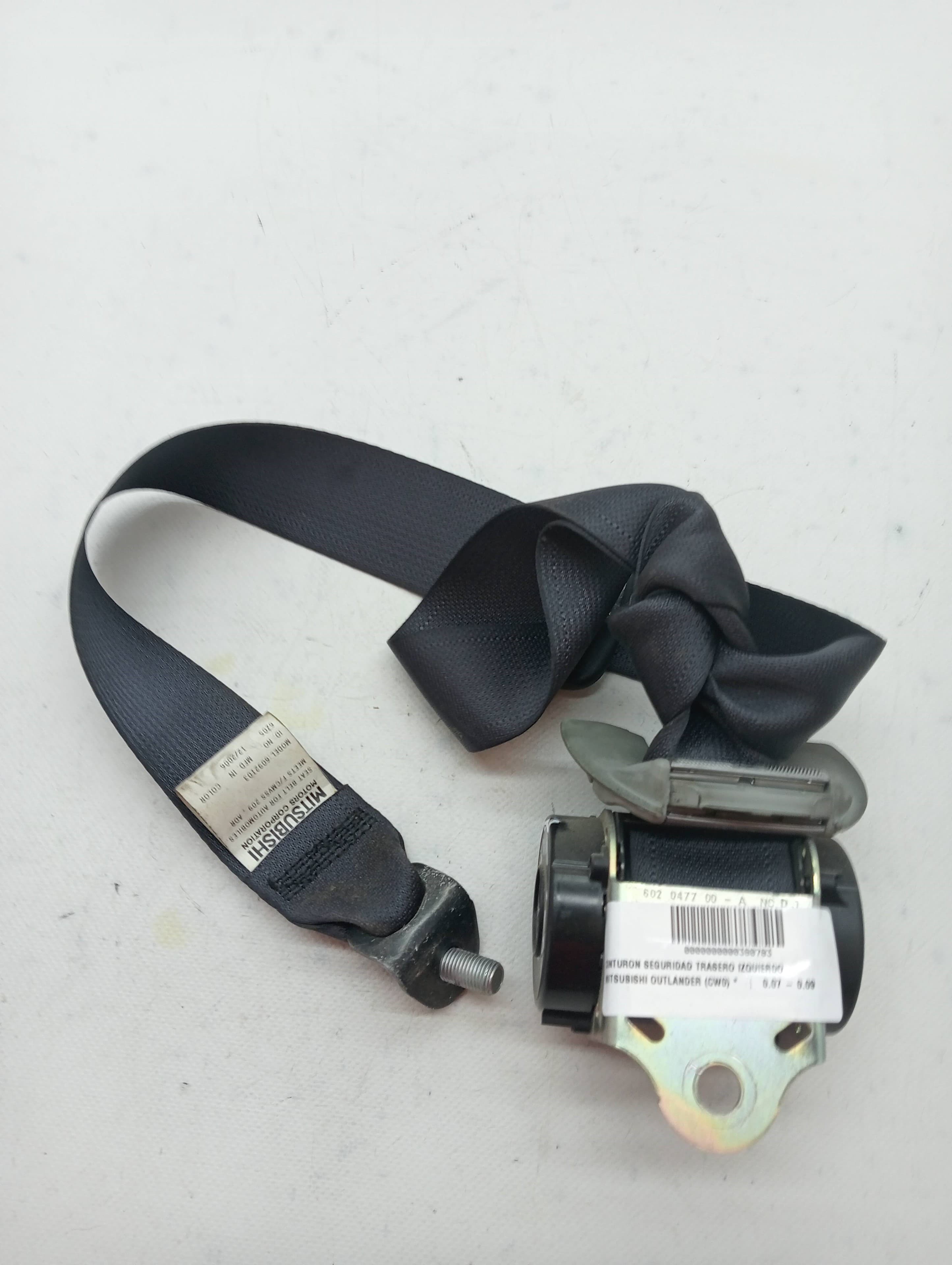 Cinturon seguridad trasero izquierdo MITSUBISHI OUTLANDER (CW0)